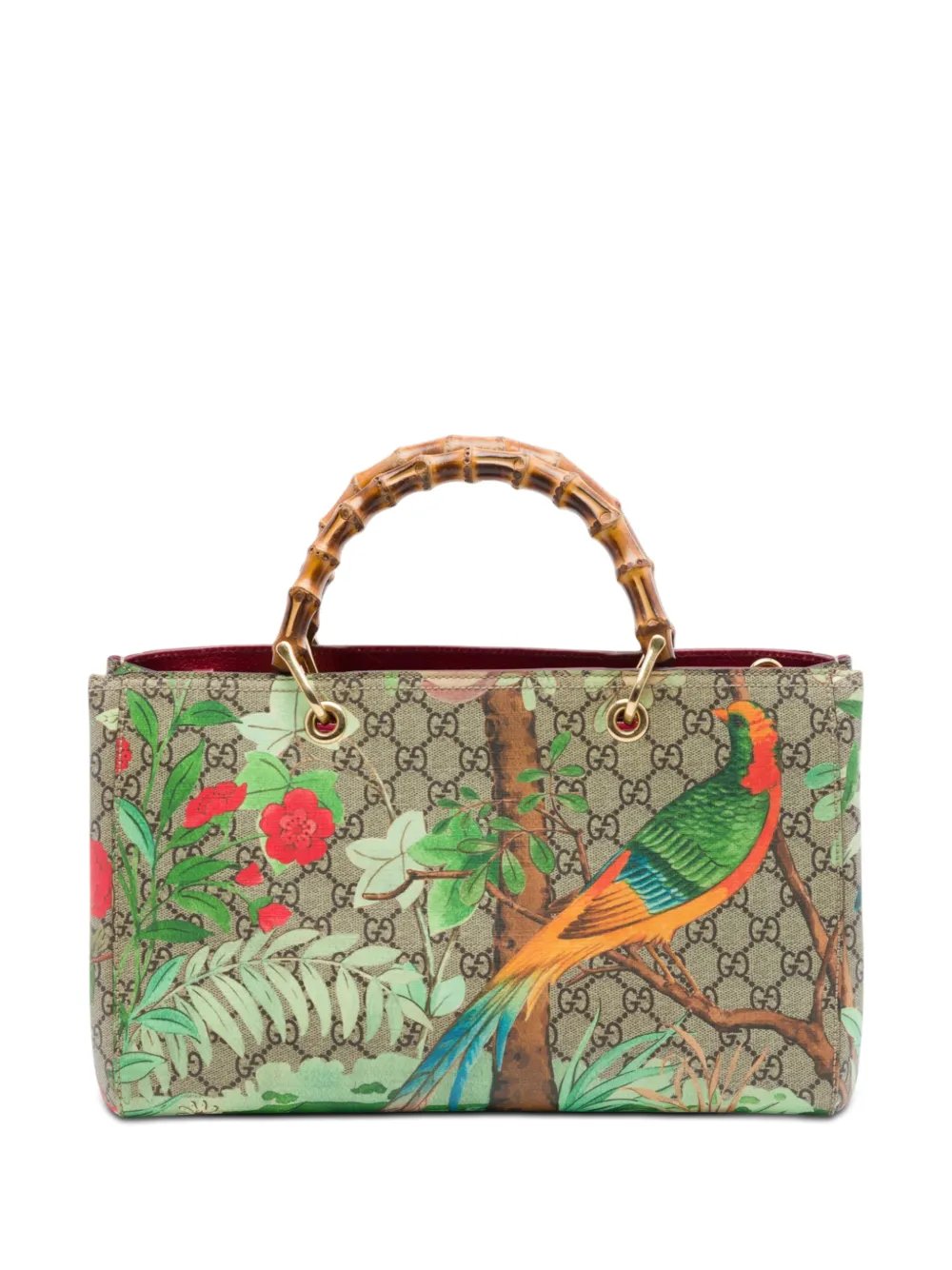 2016-2026 Medium GG Supreme Tian Bamboo Shopper satchel