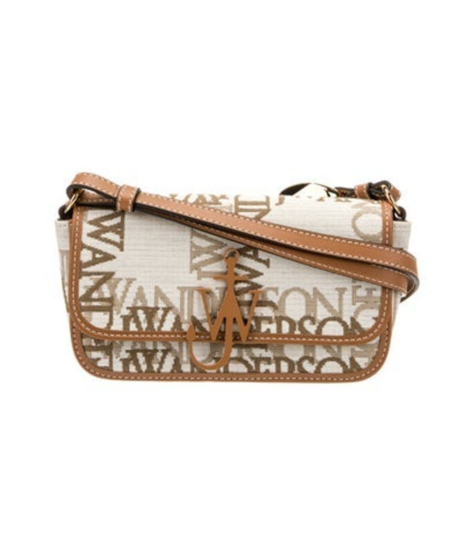 JW Anderson W Anderson Leather Trim Canvas Shoulder Bag W Tags