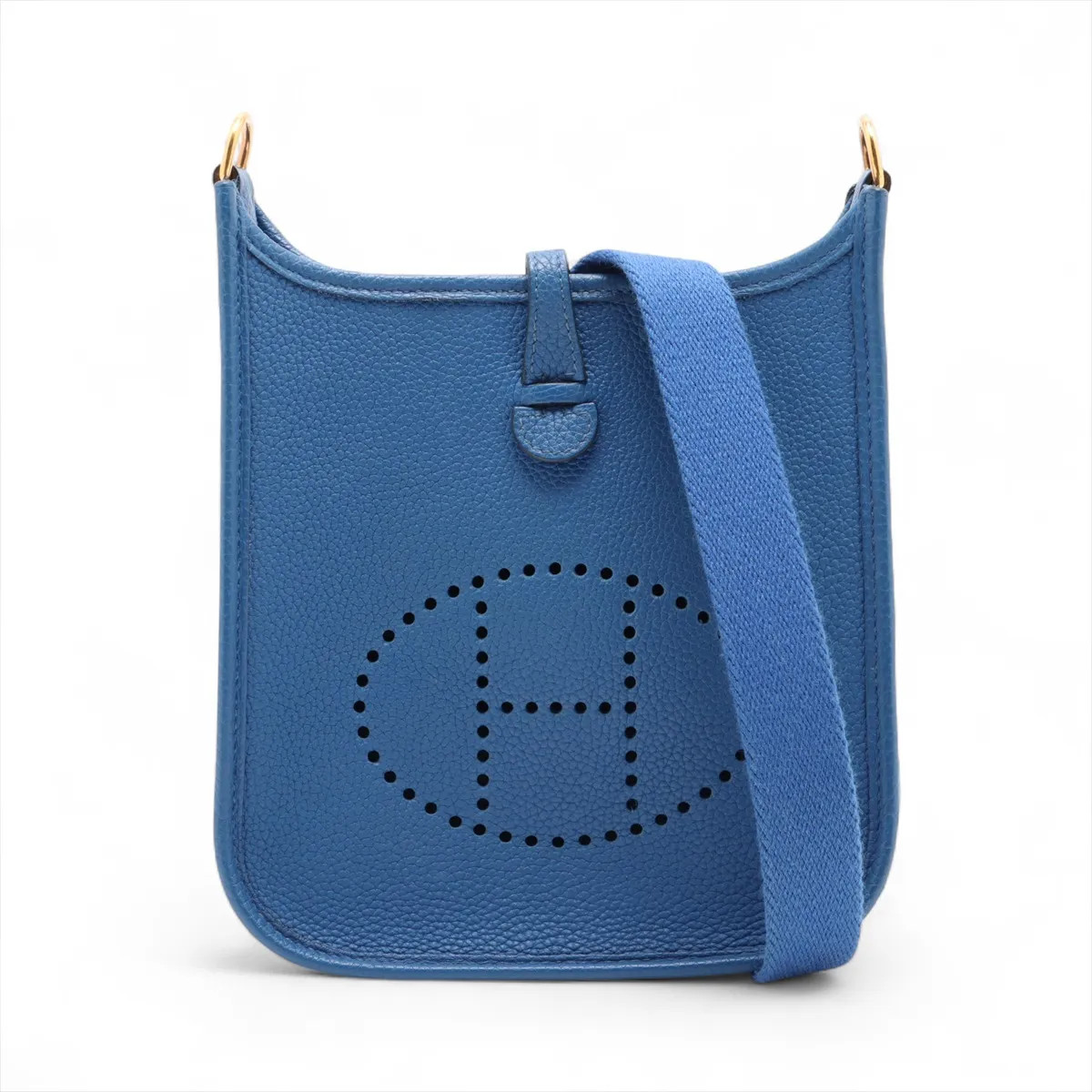 Hermès evelyn 16 TPM Amazon Taurillion Maurice Blue France Gold Metal Fittings Z