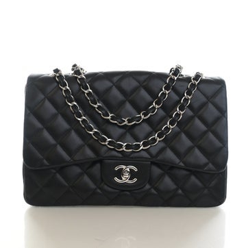 Lambskin Single Flap Bag Jumbo