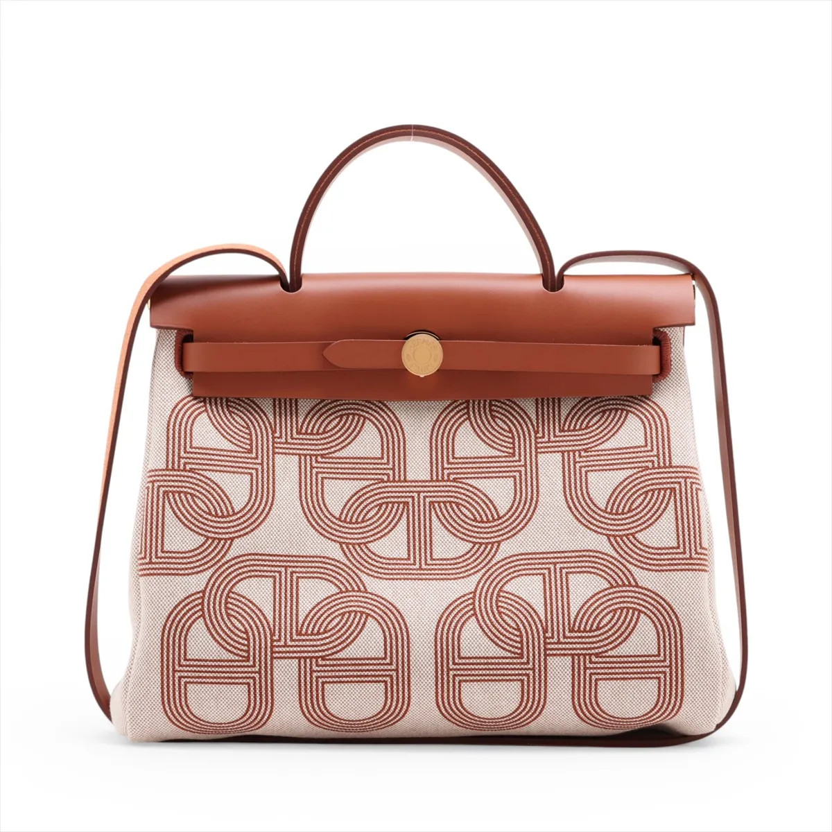 Hermès Herbag Zip PM Chaîne d'Ancre Twirl Ash x Vash Hunter Beige x gold Gold Me