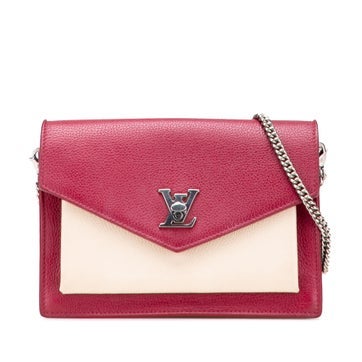 Louis Vuitton Calf Leather Bicolor Leather MyLockMe Chain Pochette