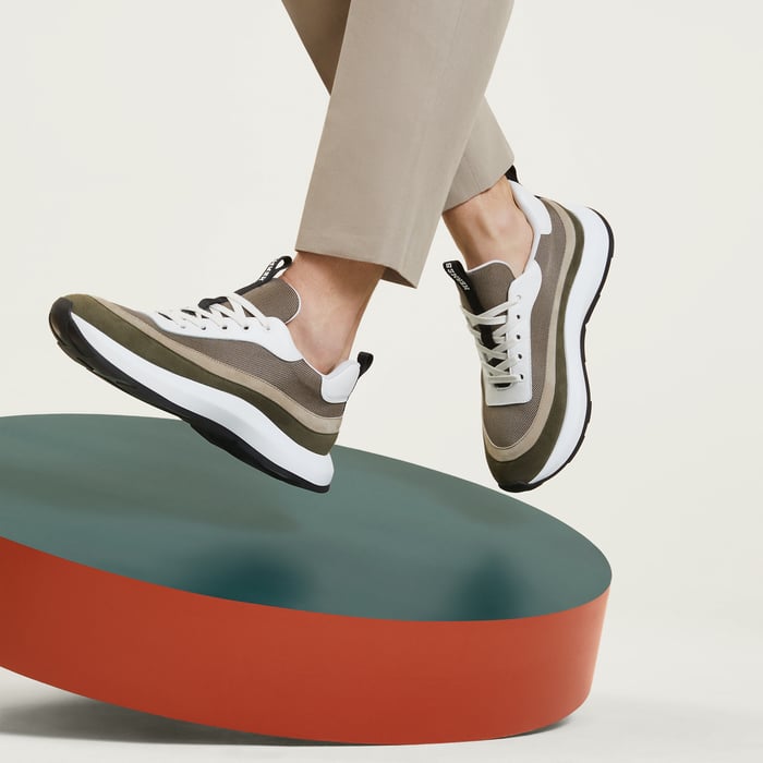 Multicolore Étoupe Gramme Sneaker
