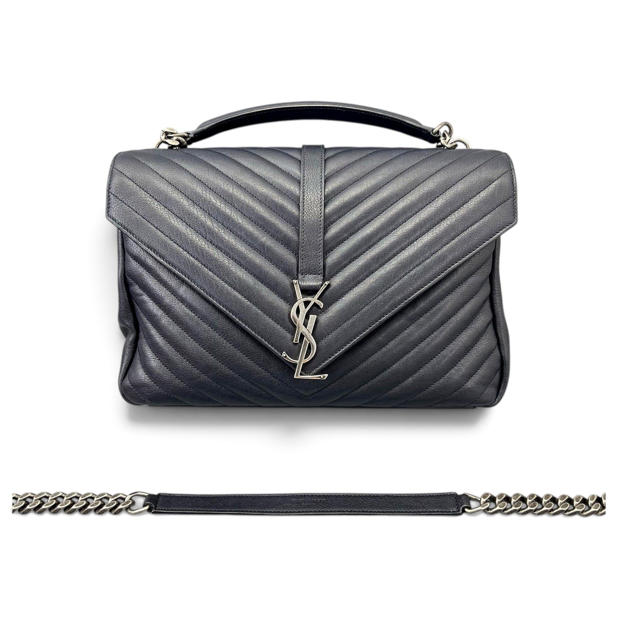 Collége monogramme leather handbag