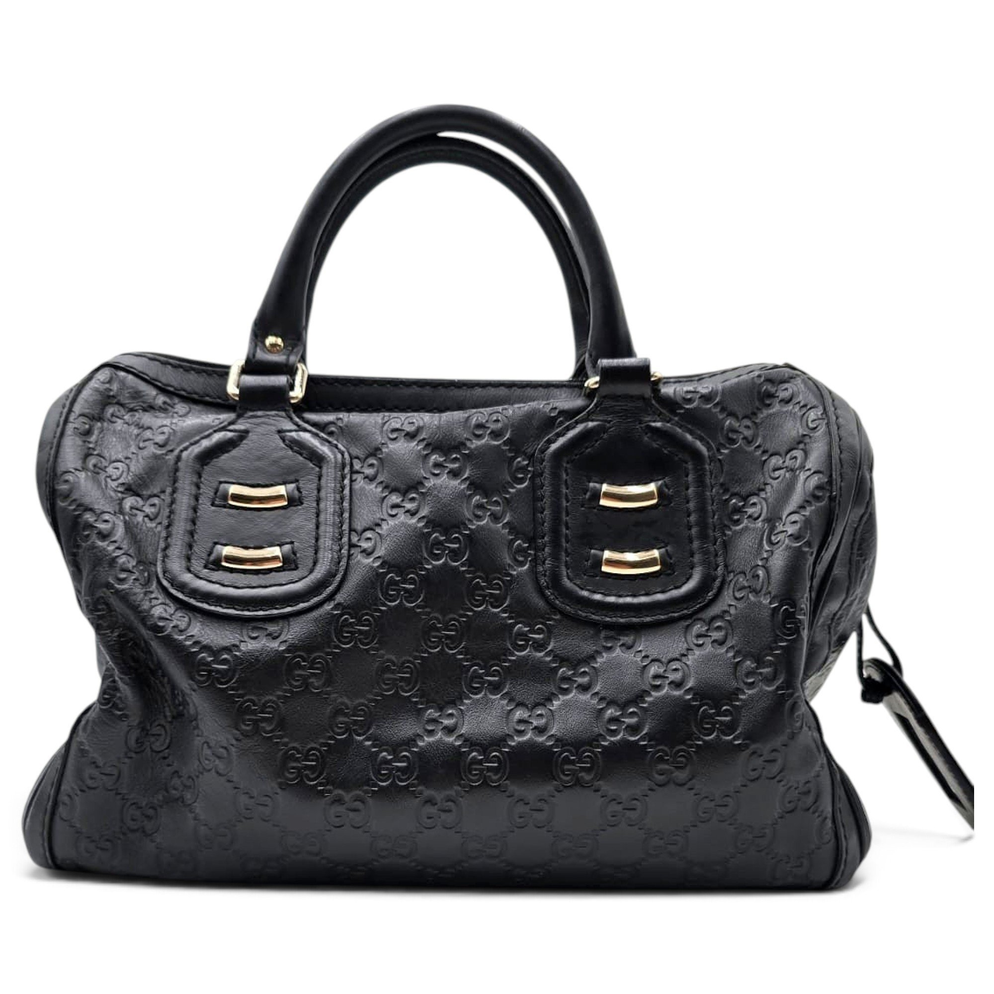 Leather bowling bag