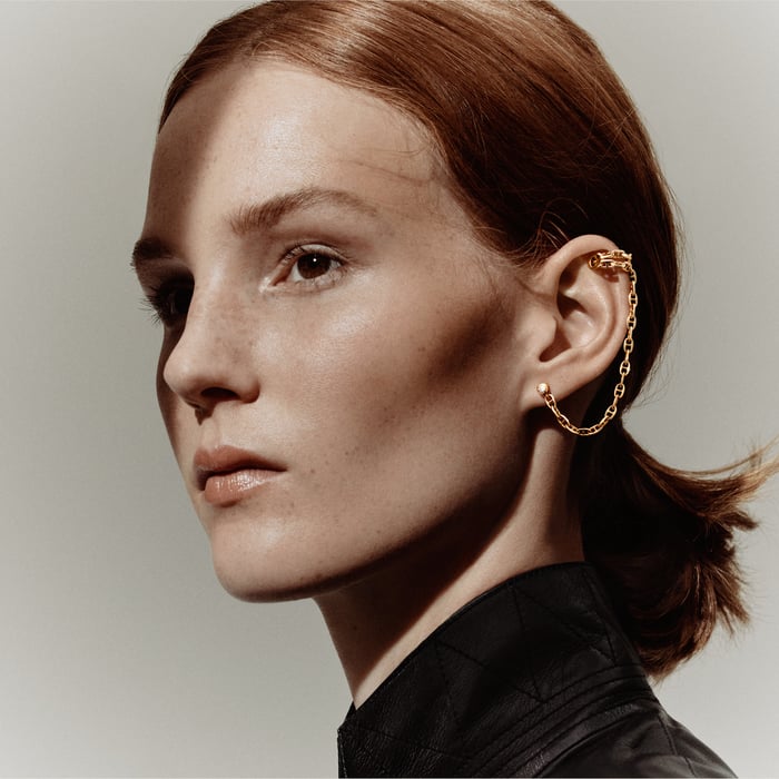 Sans Coloris Chaine d'Ancre Calypso Right Single Ear Climber Earring
