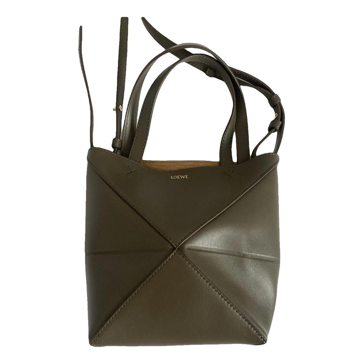 Puzzle Fold leather handbag