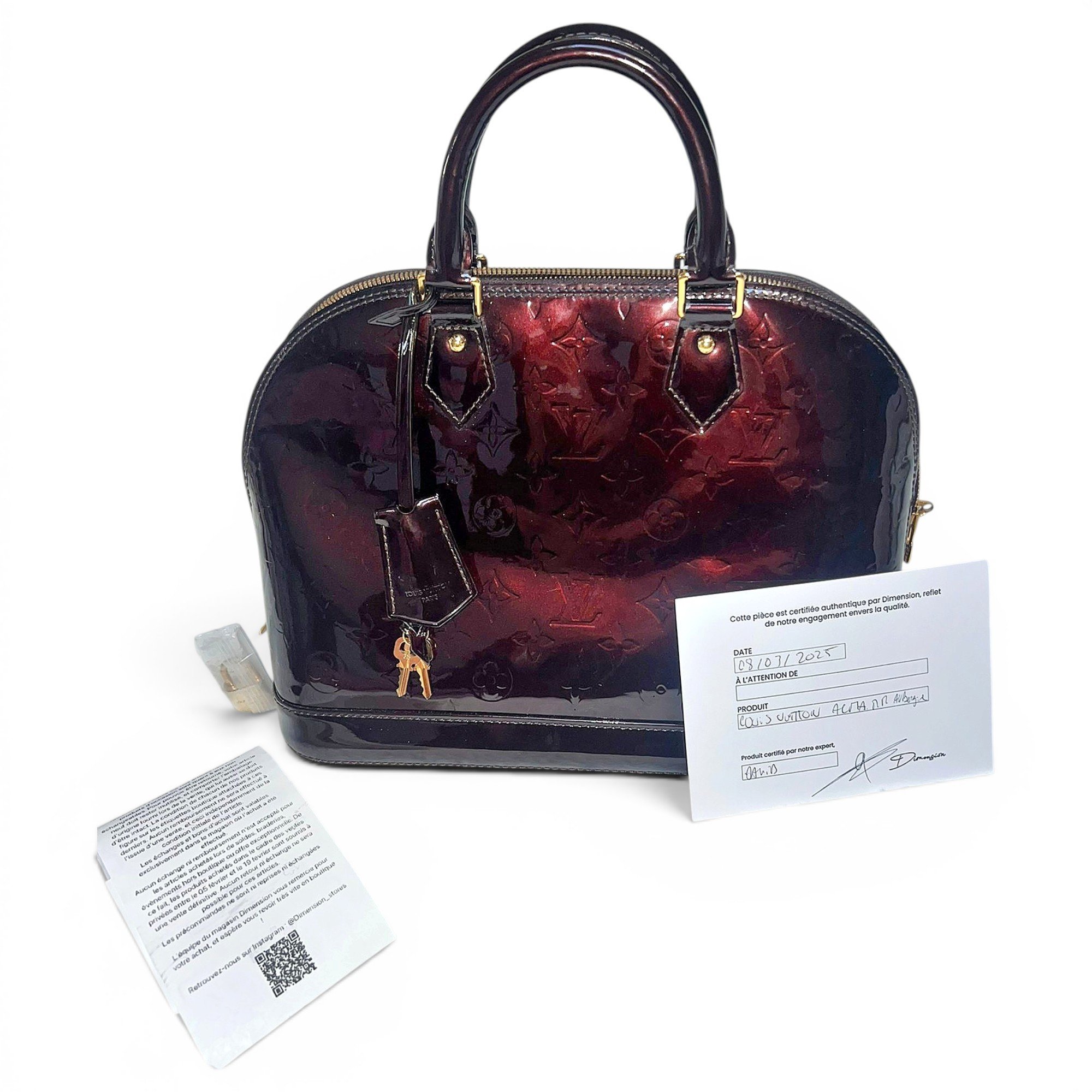 Alma patent leather handbag