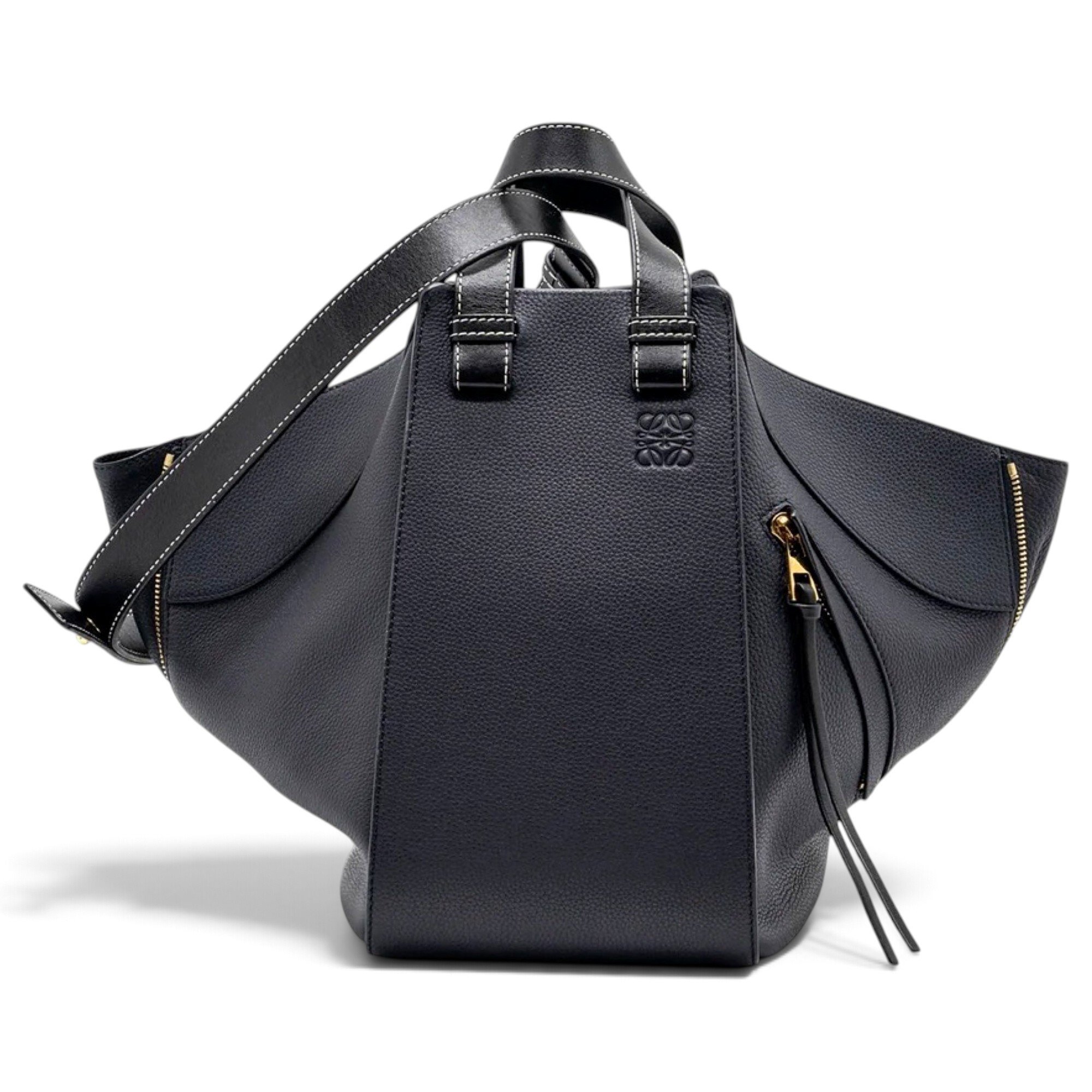 Hammock leather handbag