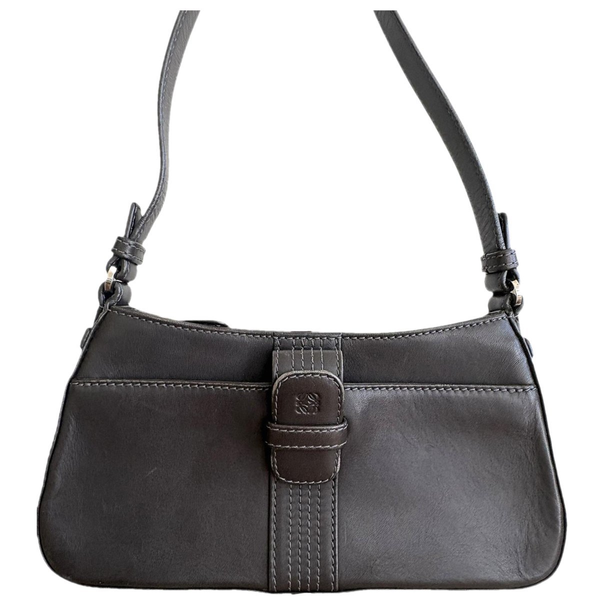 Anagram leather handbag