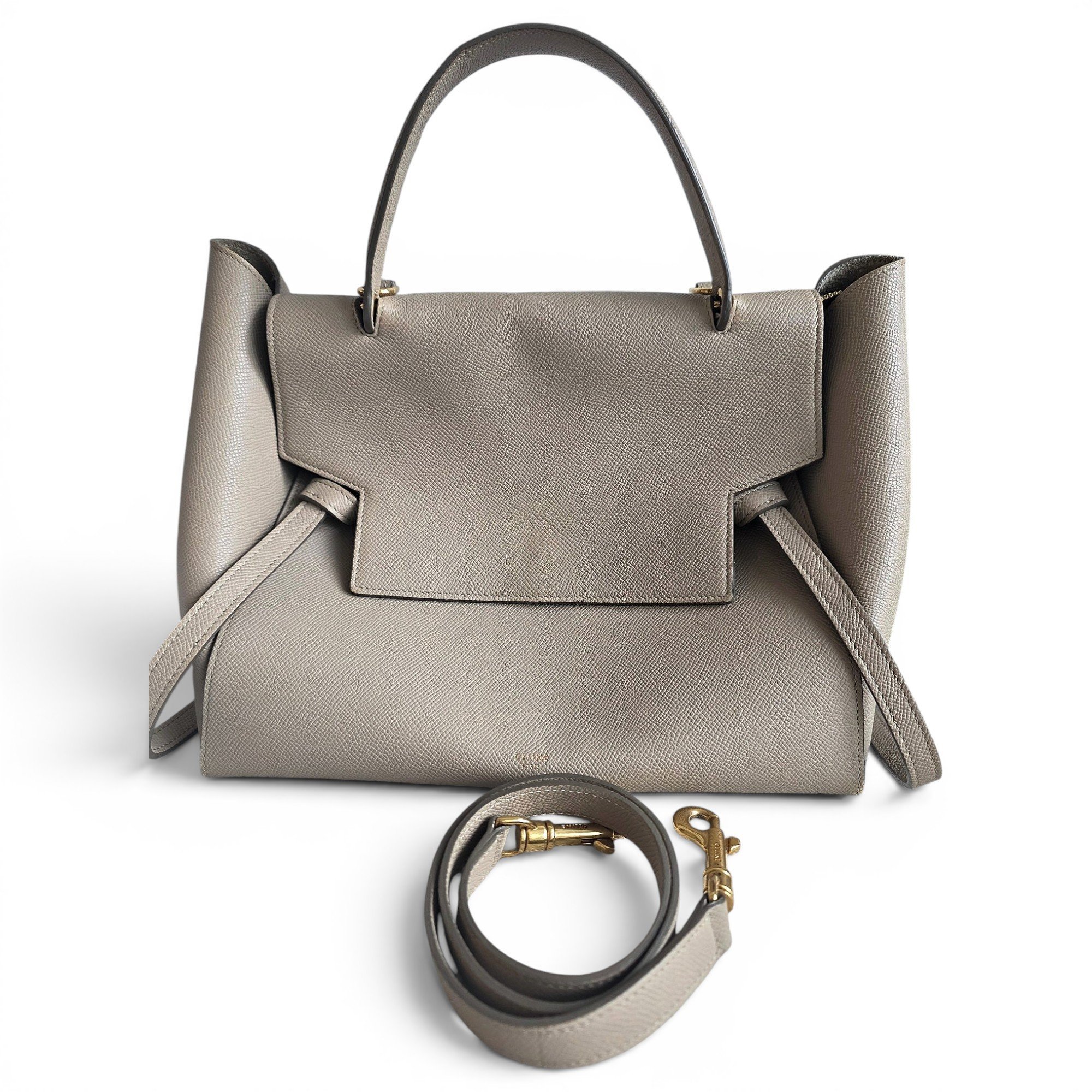 Belt leather handbag