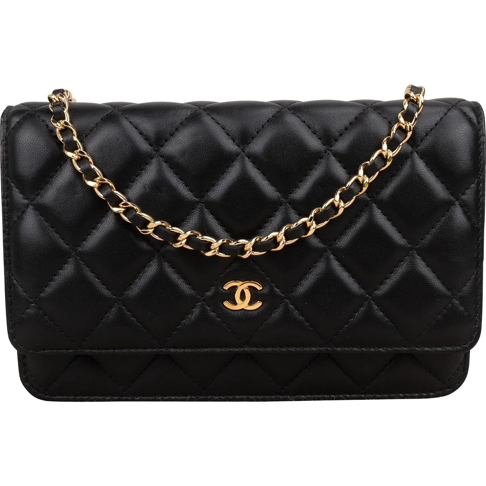 Wallet On Chain leather crossbody bag
