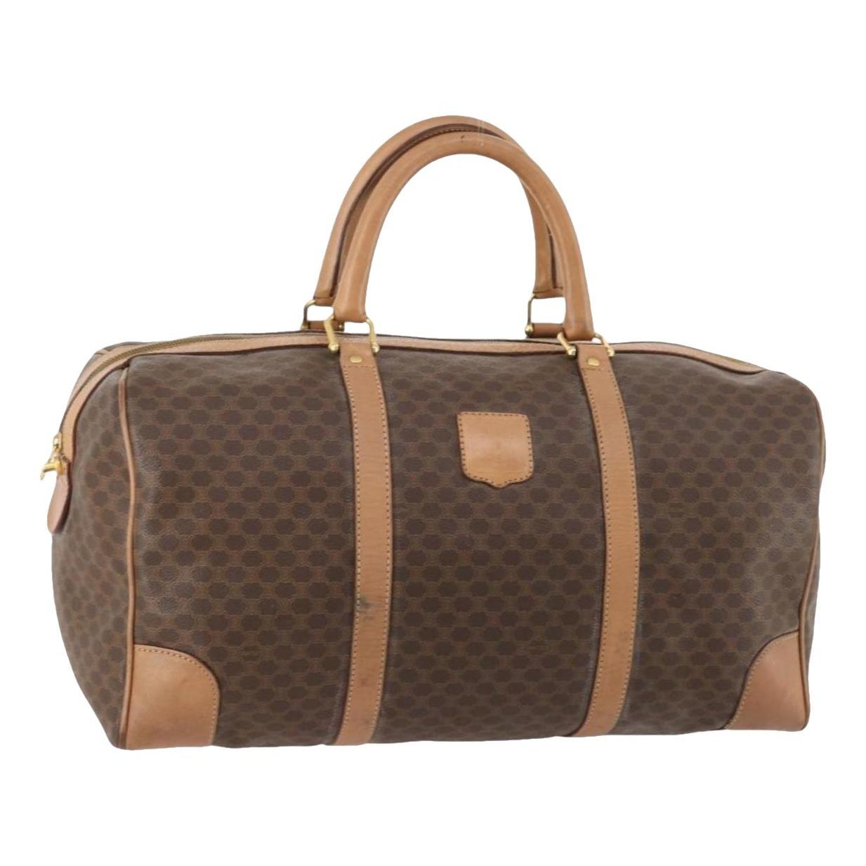 Patent leather travel bag