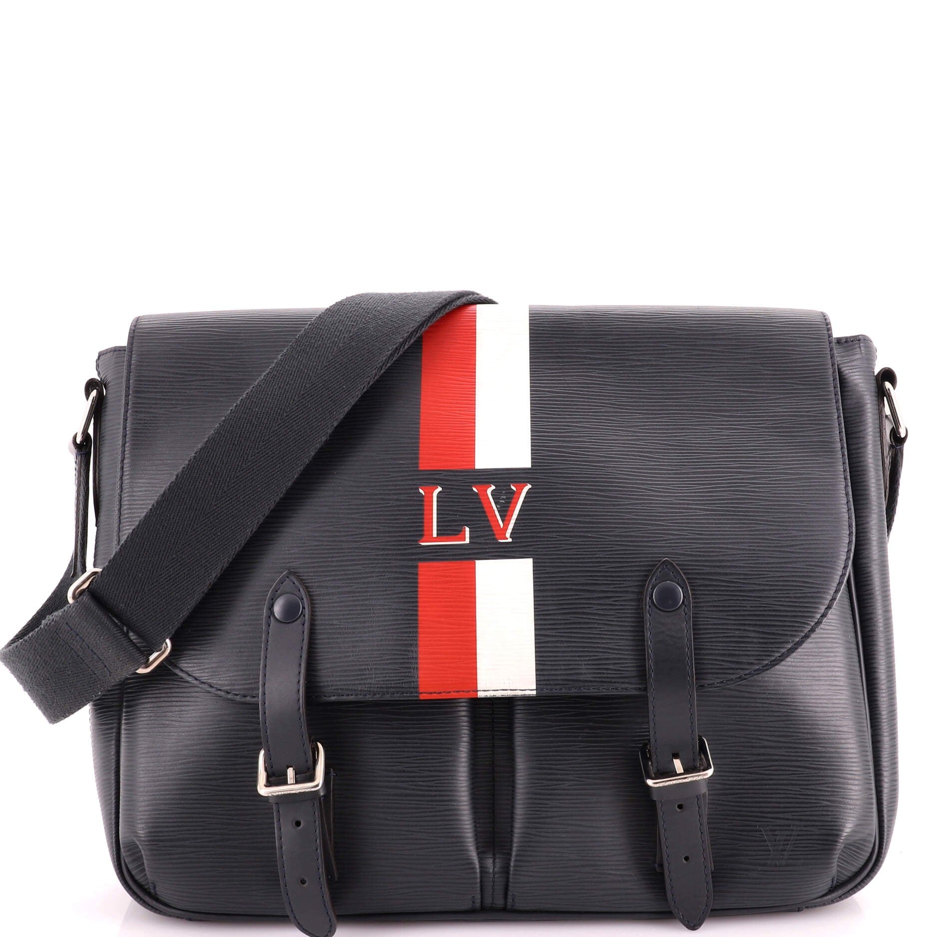 Christopher Messenger Bag Limited Edition Stripes Epi Leather