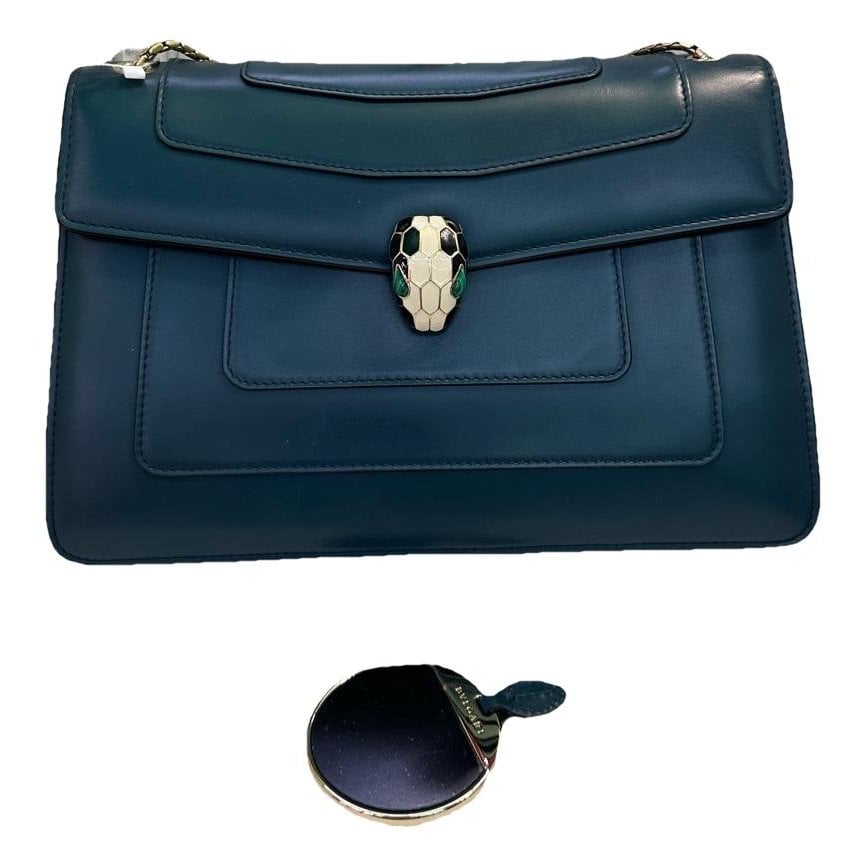 Serpenti leather handbag