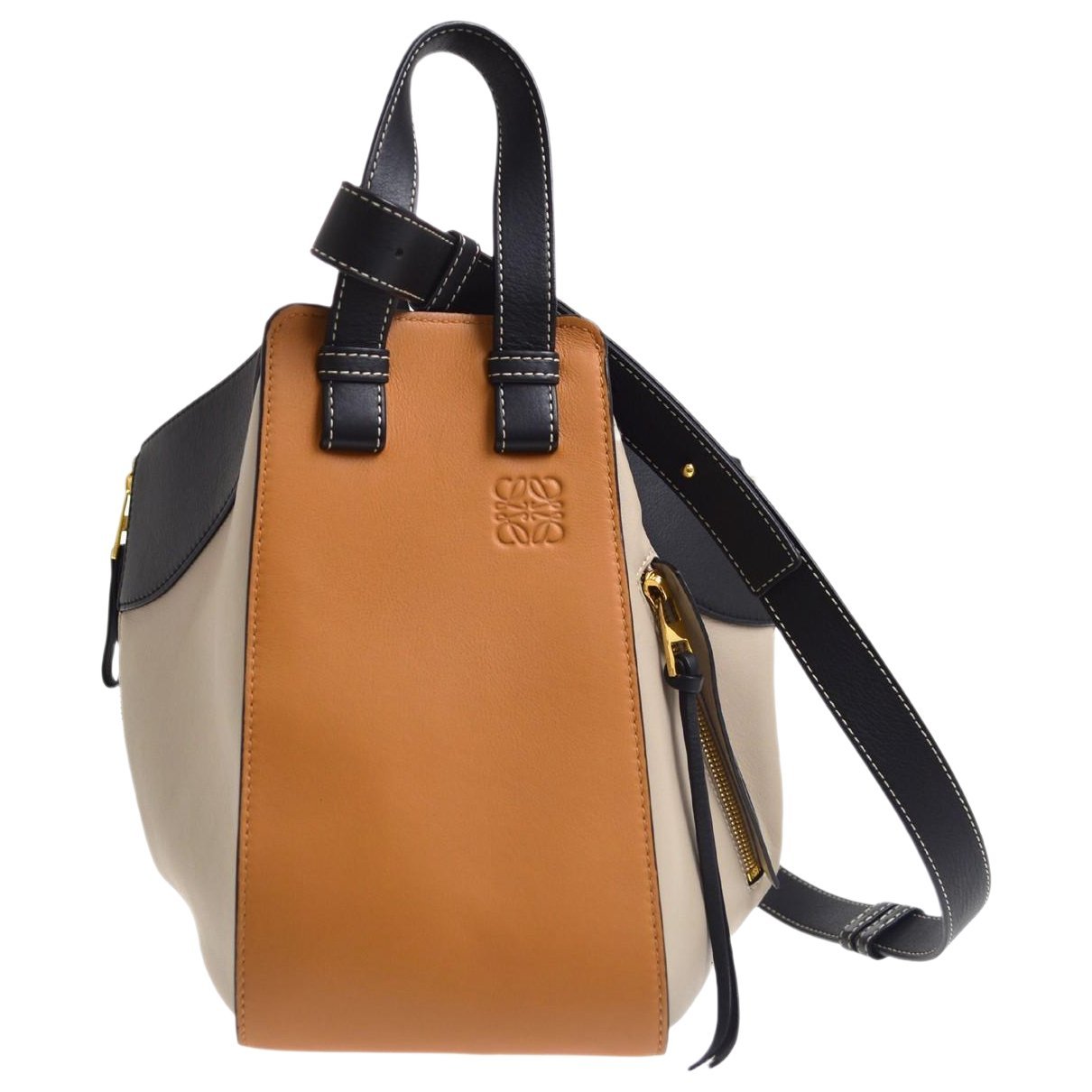 Hammock leather handbag