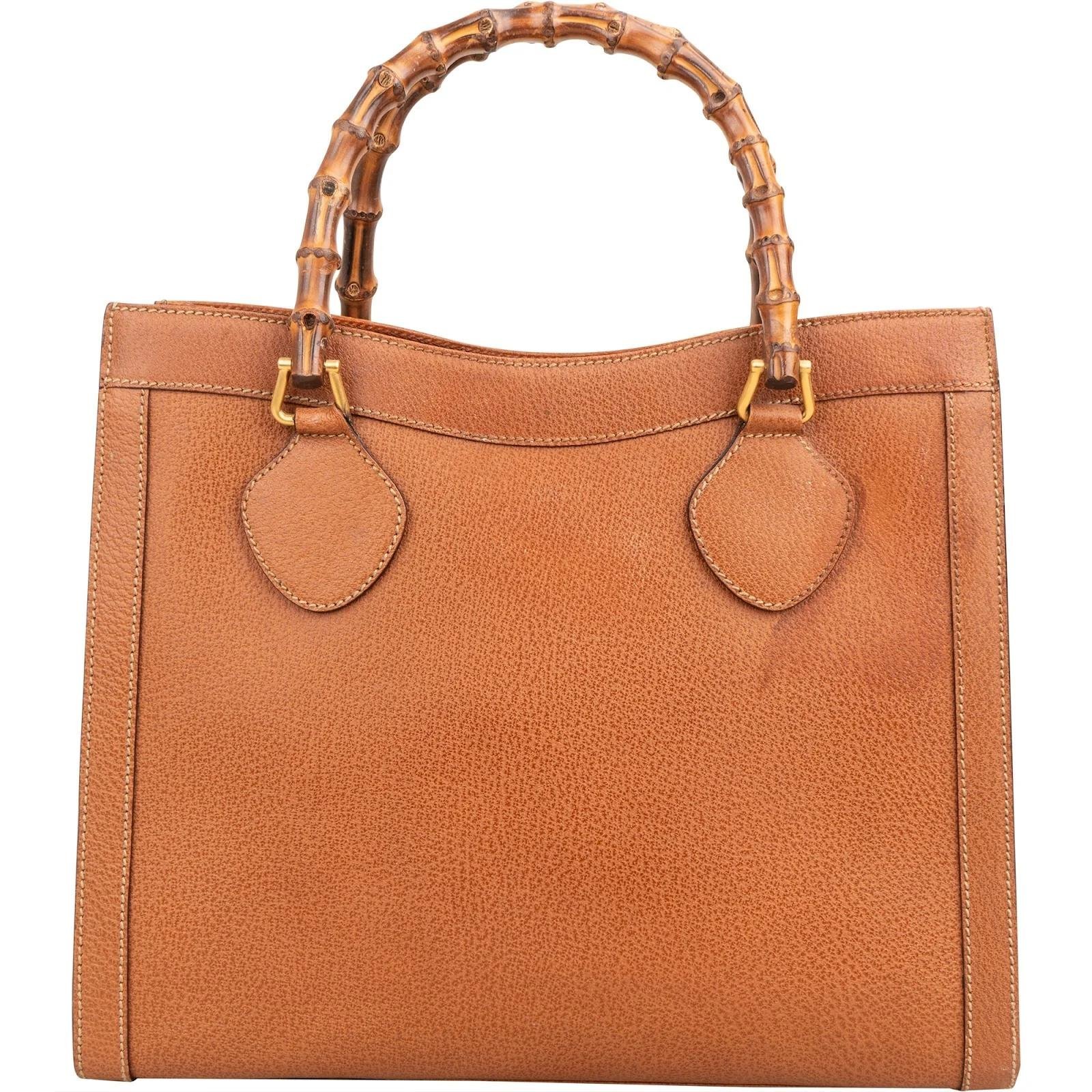 Bamboo leather handbag