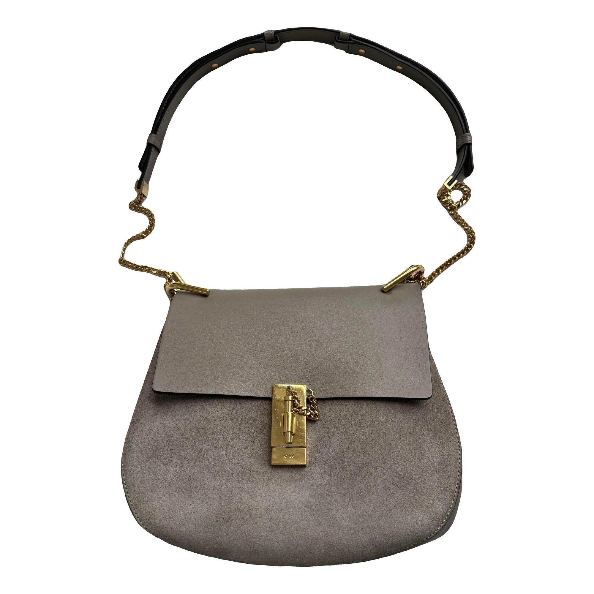 Drew leather handbag