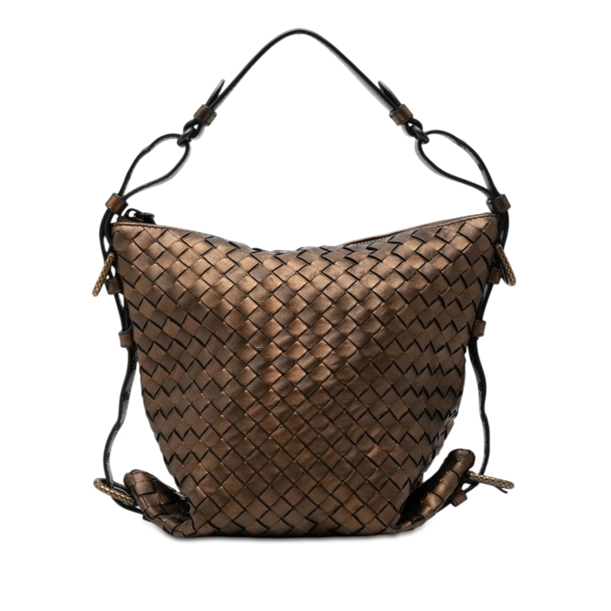 Loop leather handbag