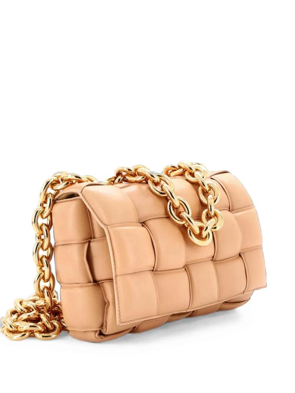 Bottega Veneta Cassette Chain Padded Maxi Intrecciato Leather crossbody bag