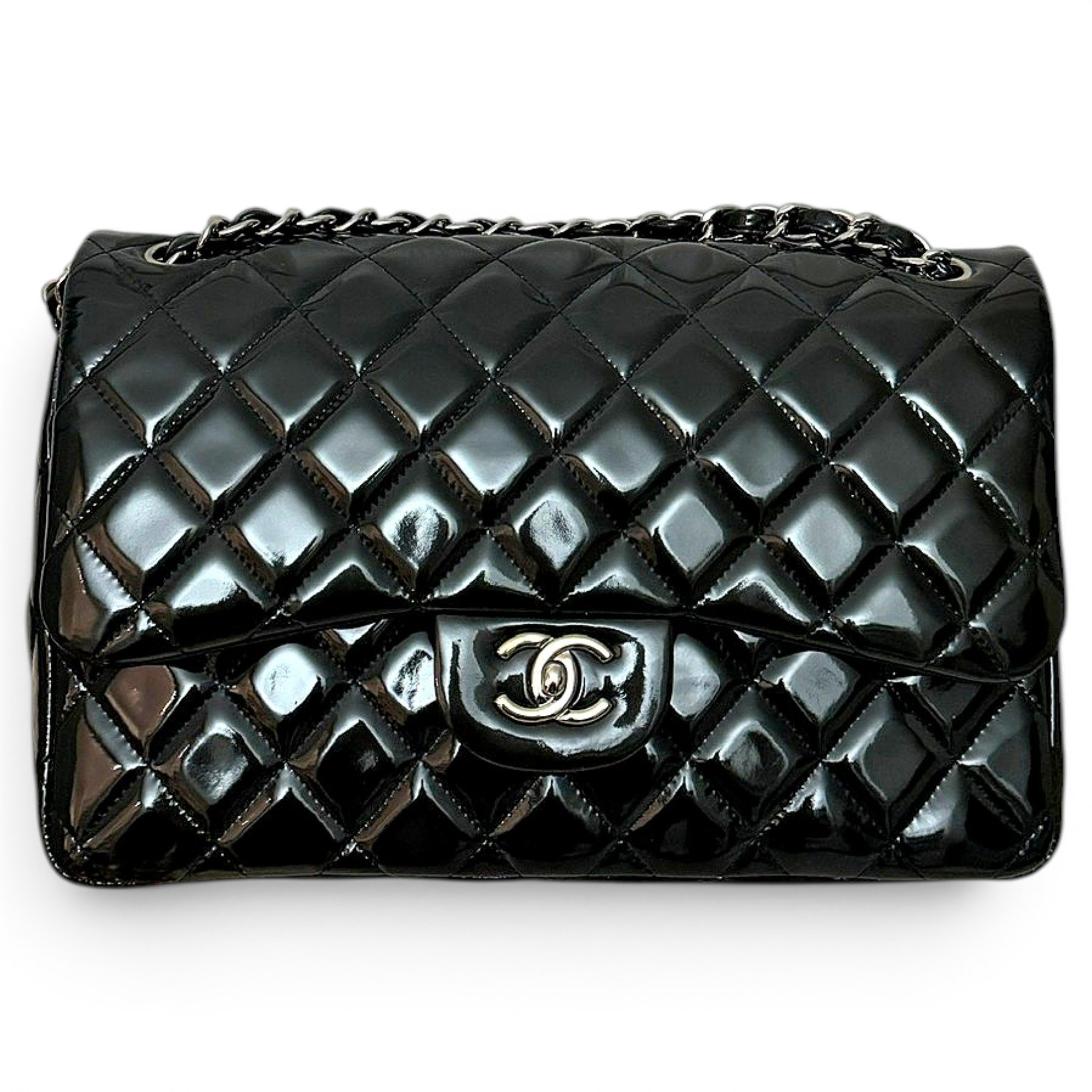 Timeless/Classique patent leather handbag
