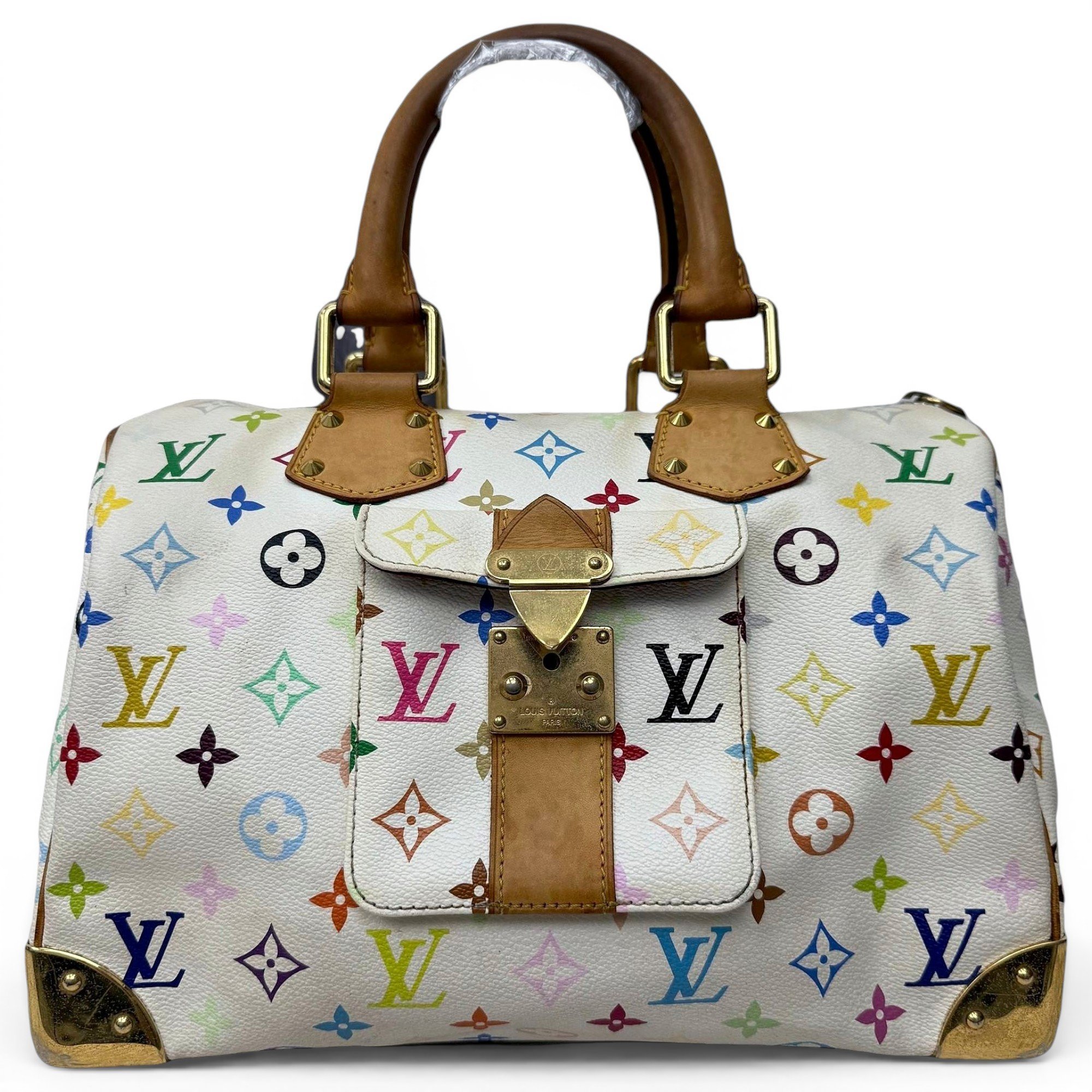 Speedy leather handbag