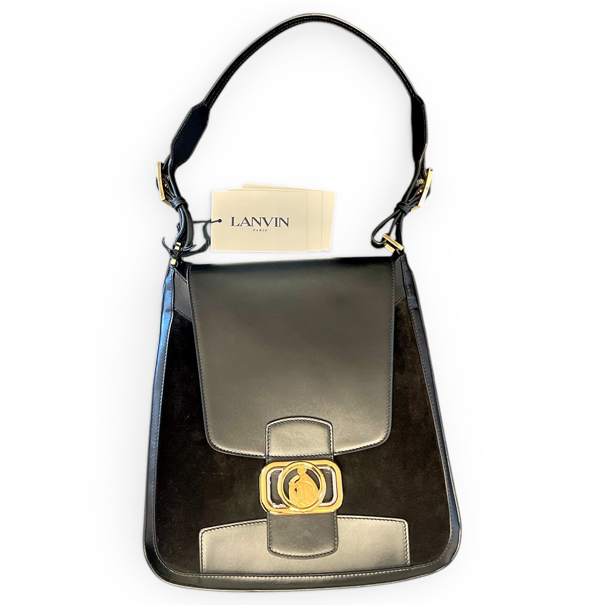 Leather clutch bag