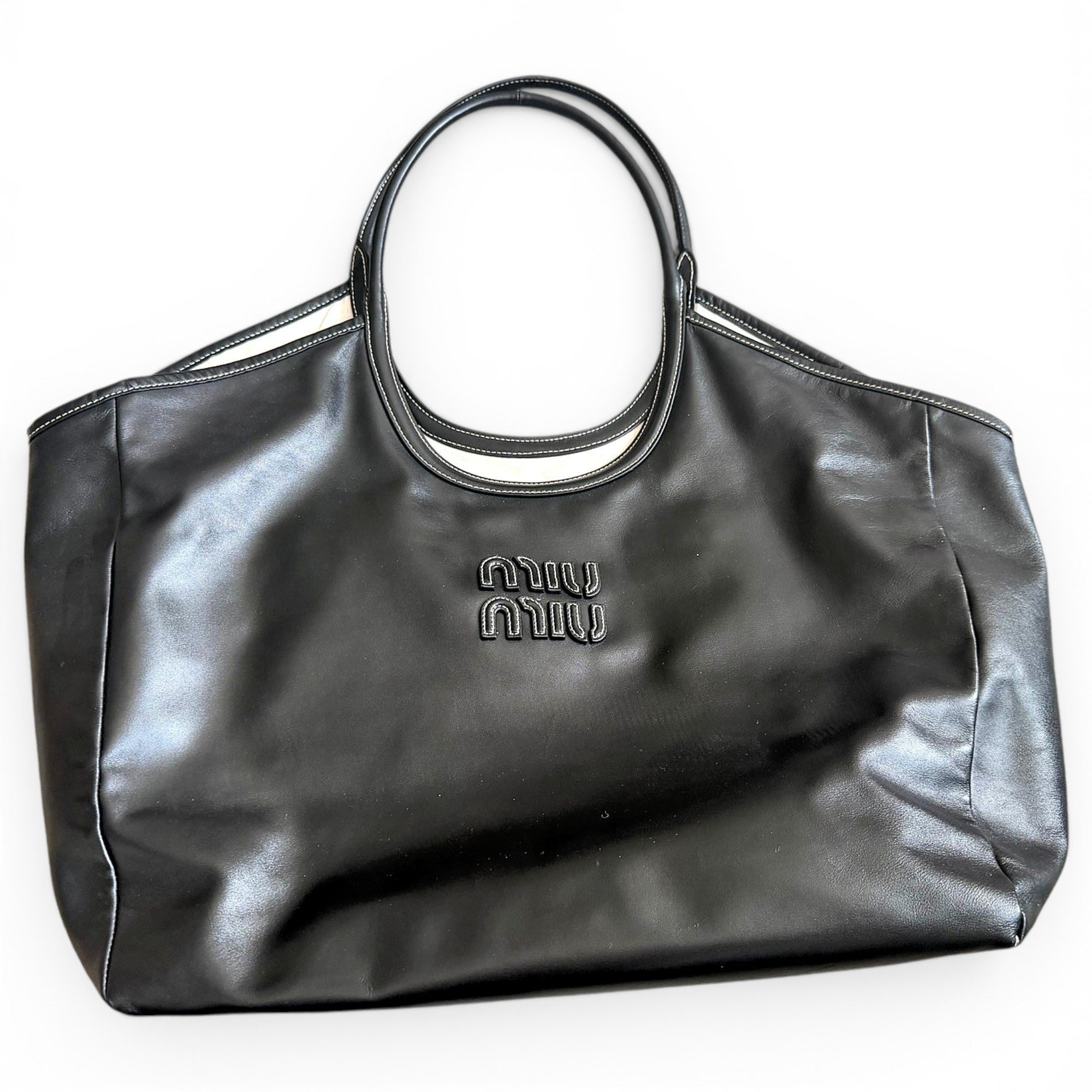 Leather tote