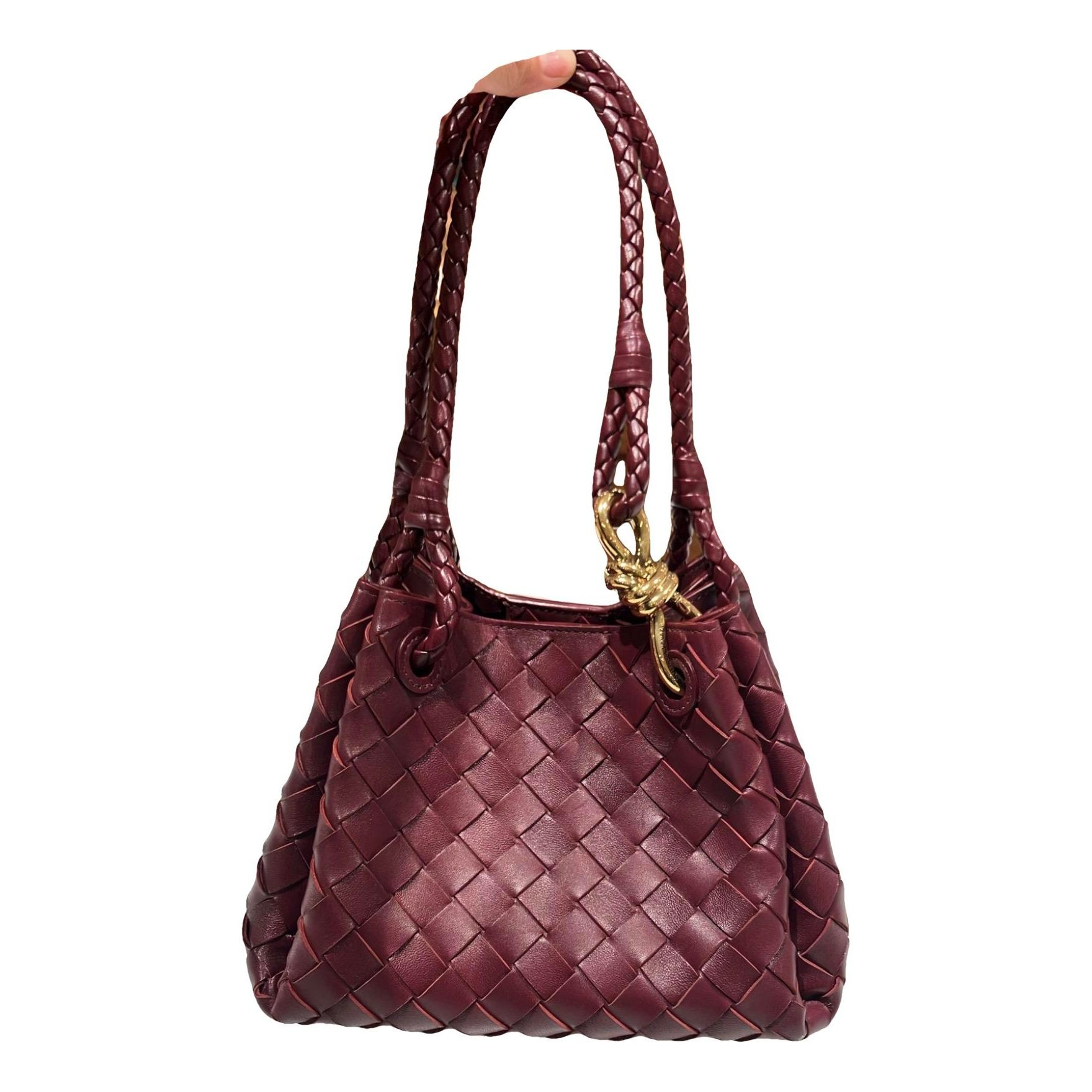 Parachute leather handbag