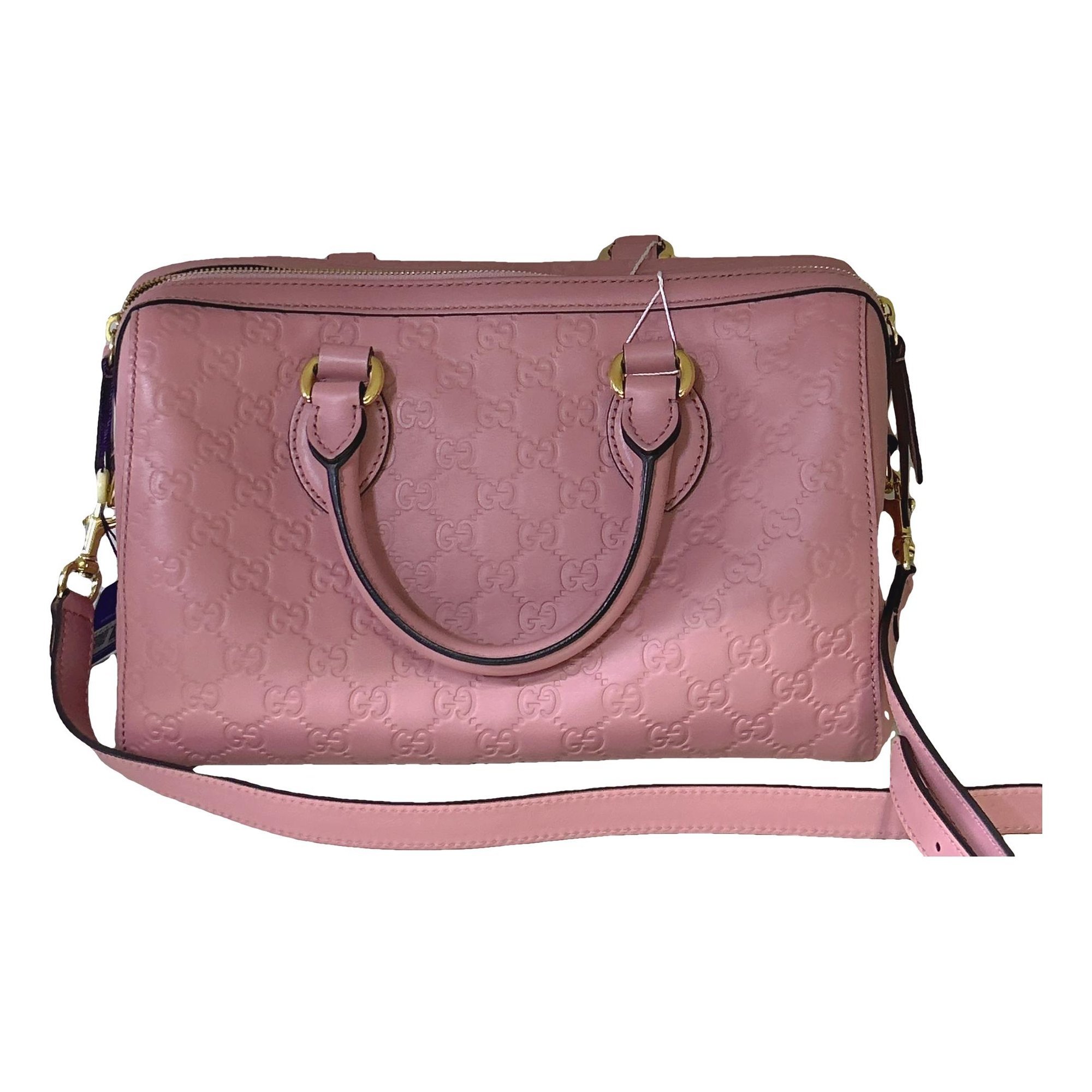 Boston leather handbag