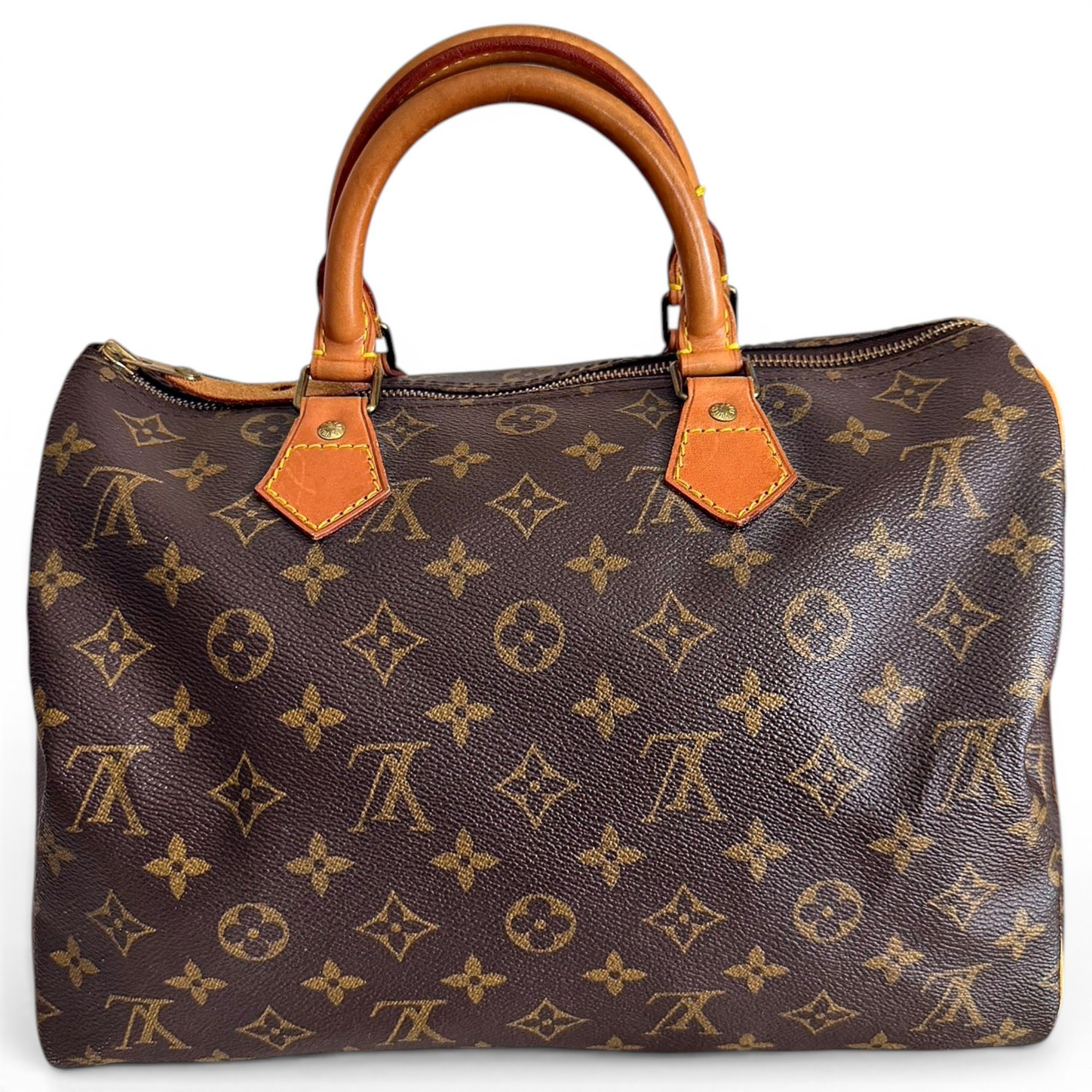 Speedy leather handbag