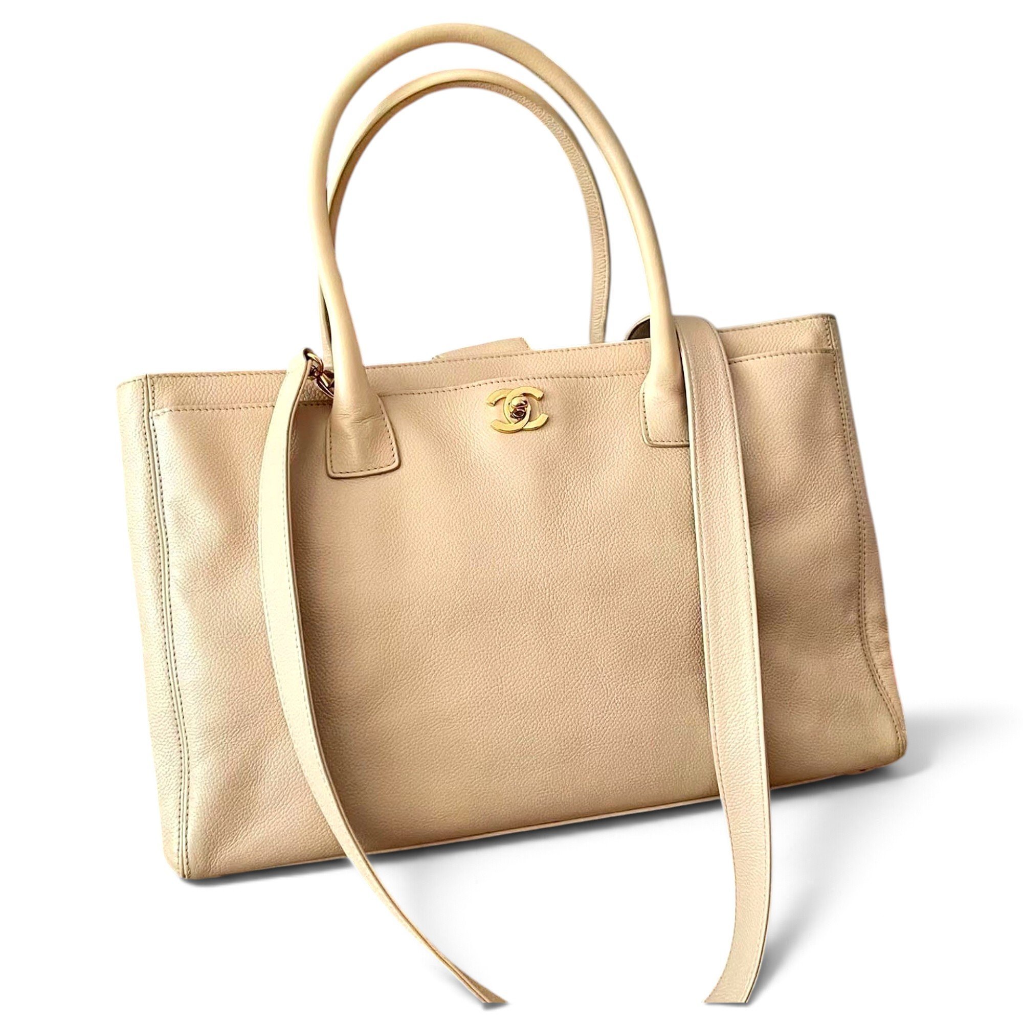 Executive leather tote