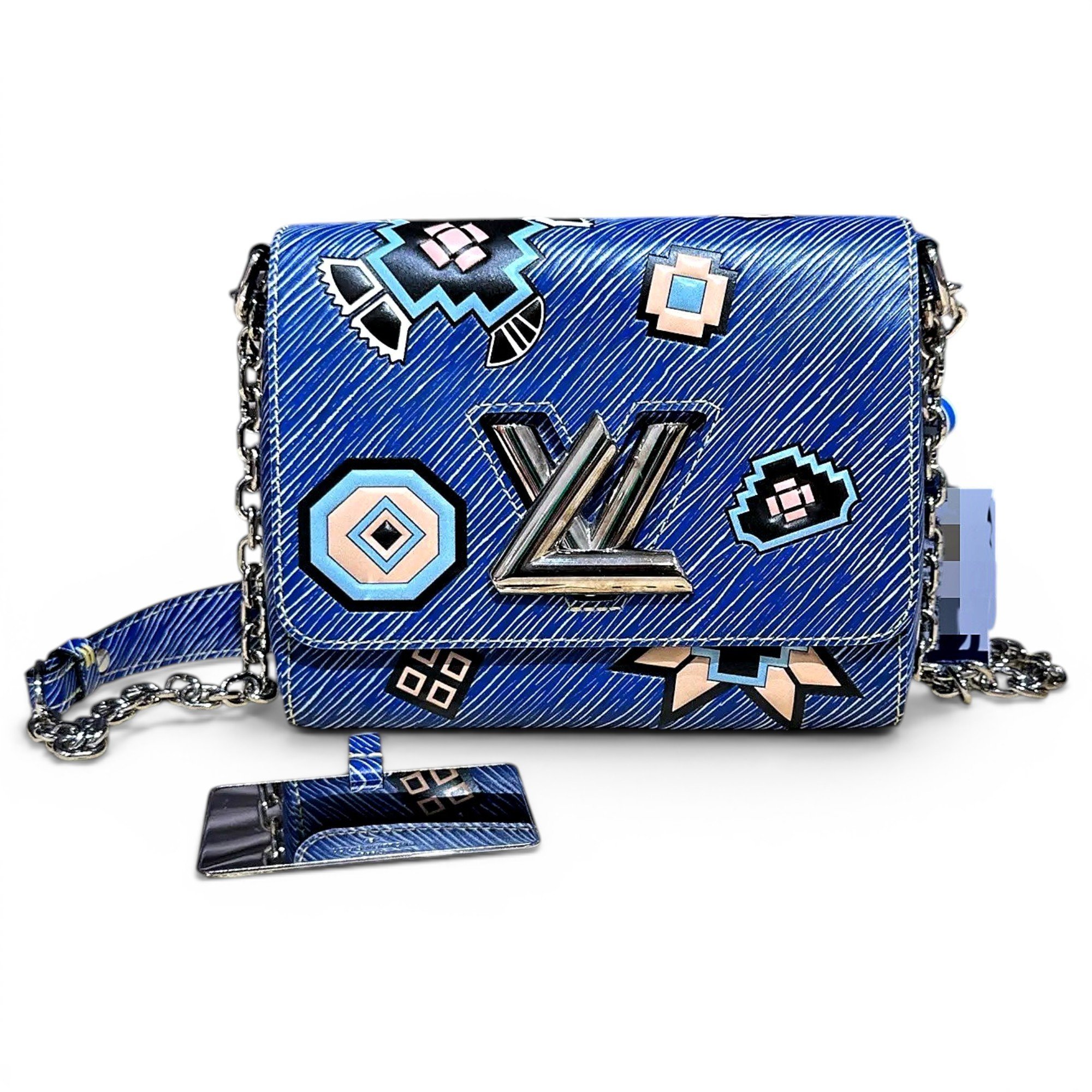 Twist leather handbag