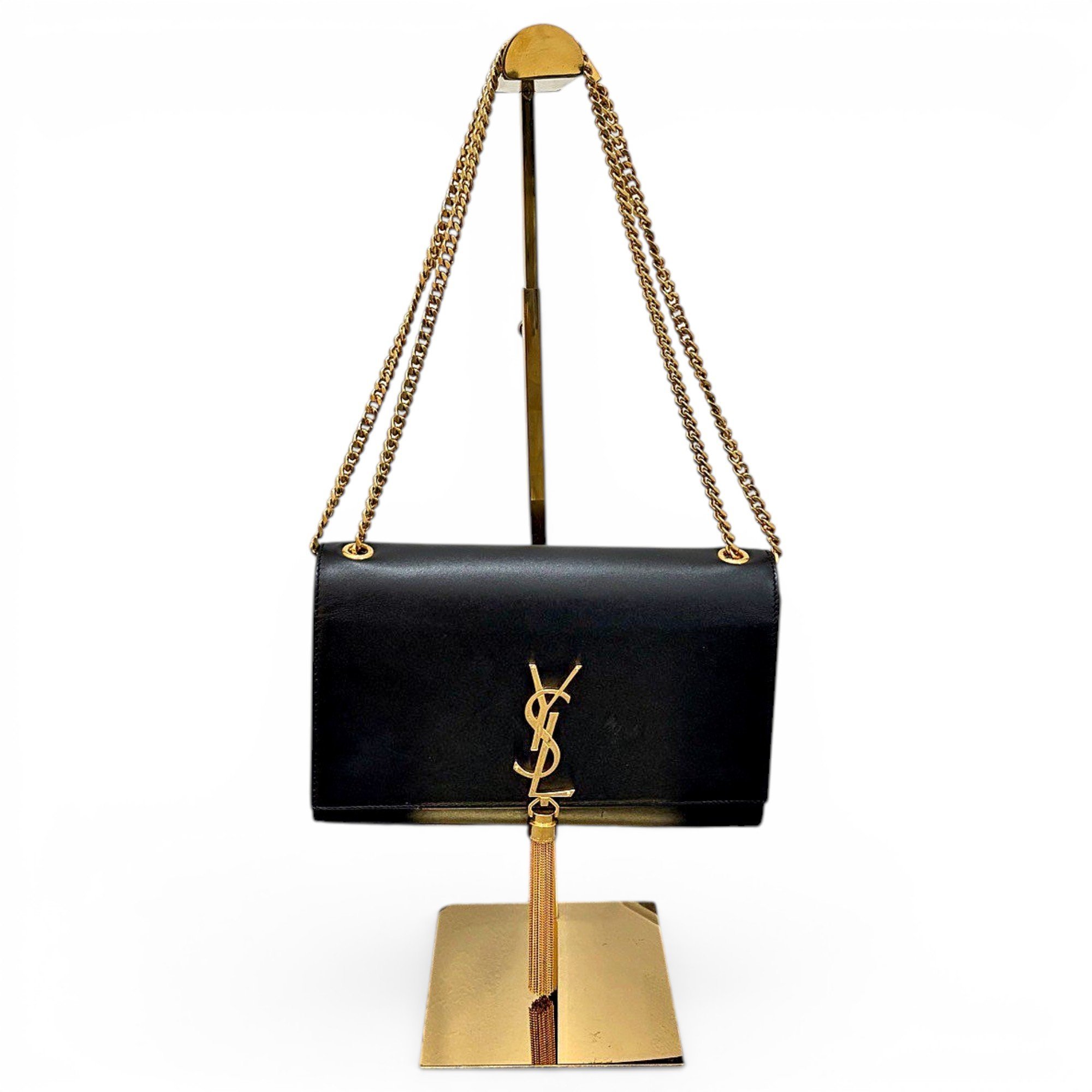 Pompom Kate leather handbag