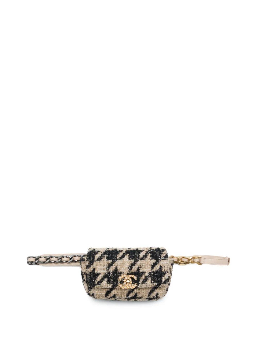2019 Houndstooth Tweed 19 belt bag