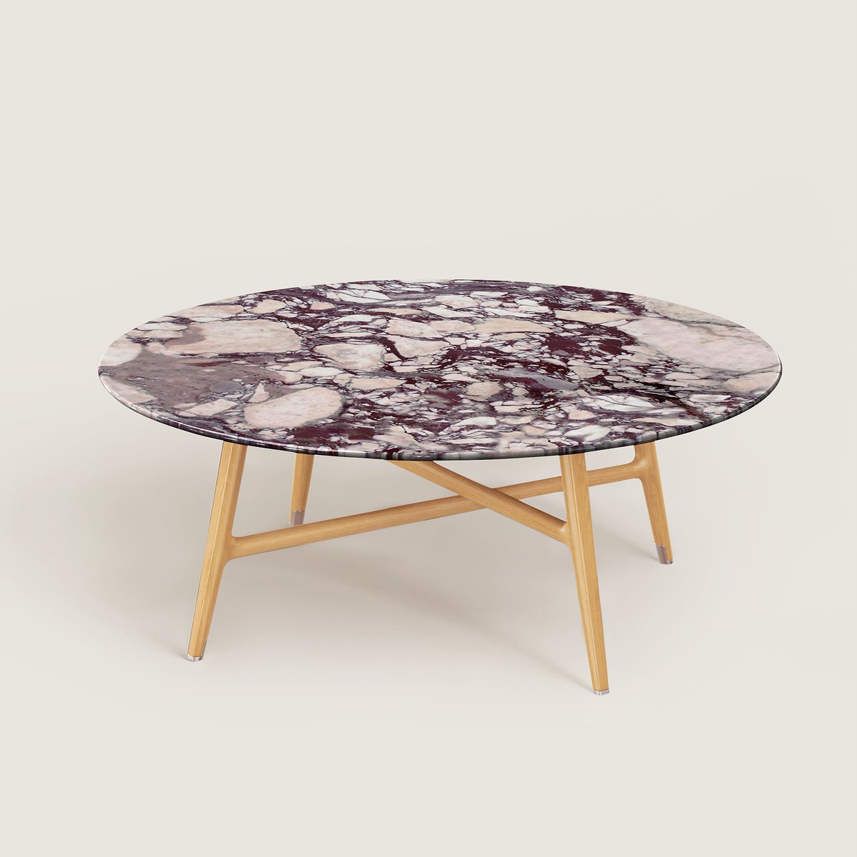 Mauve Les Necessaires D'Hermès Satellite Coffee Table, Medium Model