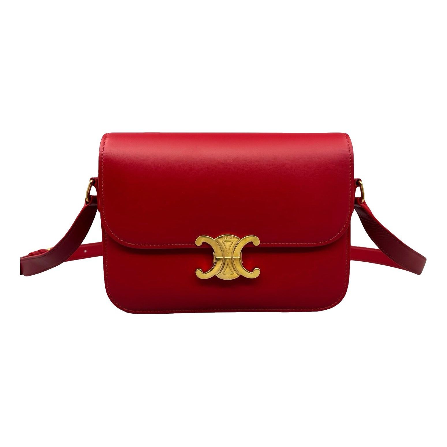Triomphe Long leather handbag