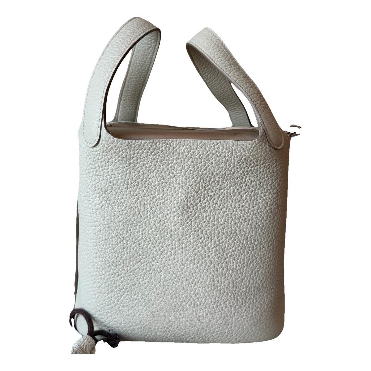 Picotin leather tote