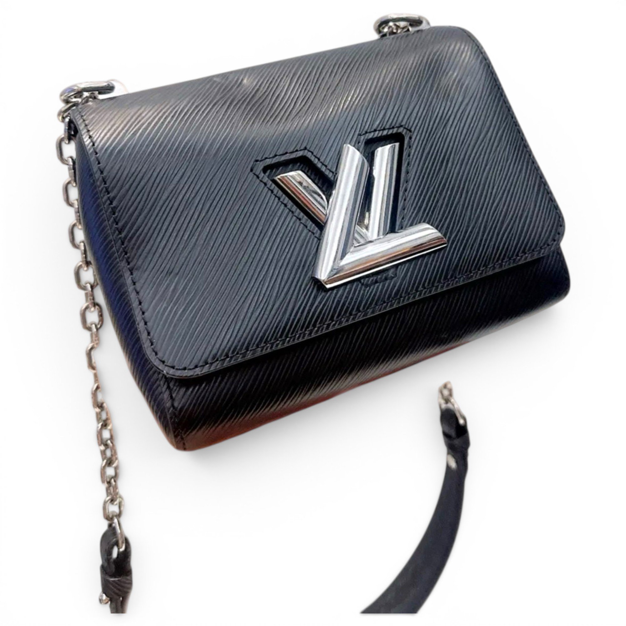 Twist leather handbag