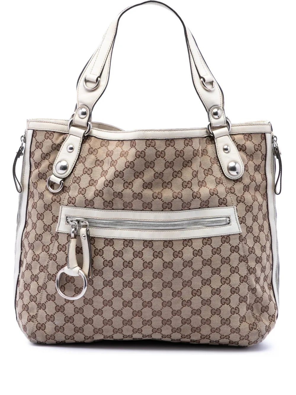 2016-2026 GG Canvas Icon Bit Zip tote bag