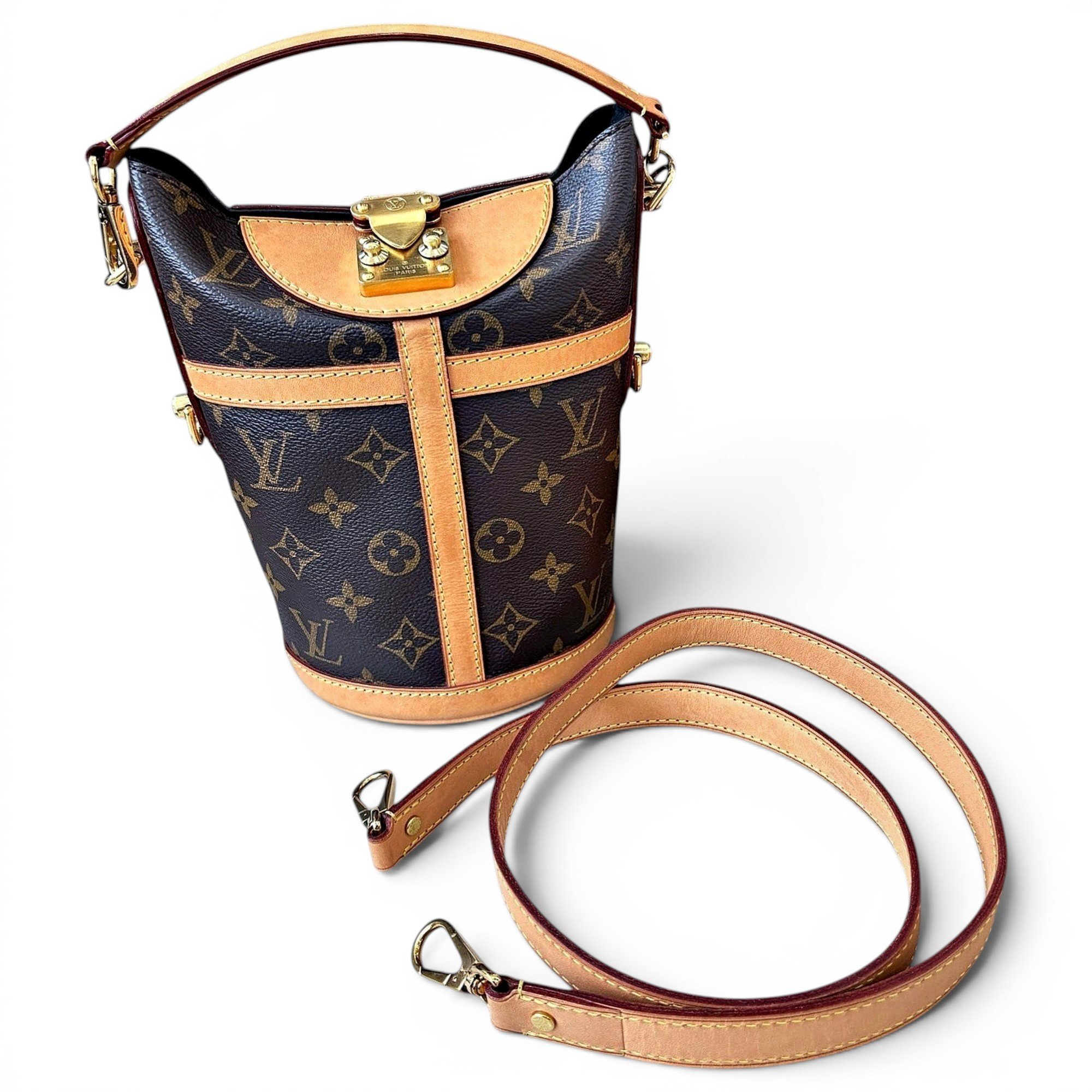 Duffle cloth crossbody bag