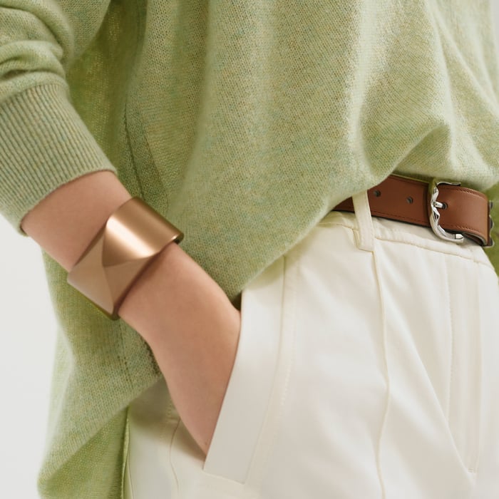 Vert Tendre Cashmere Long-sleeve Sweater