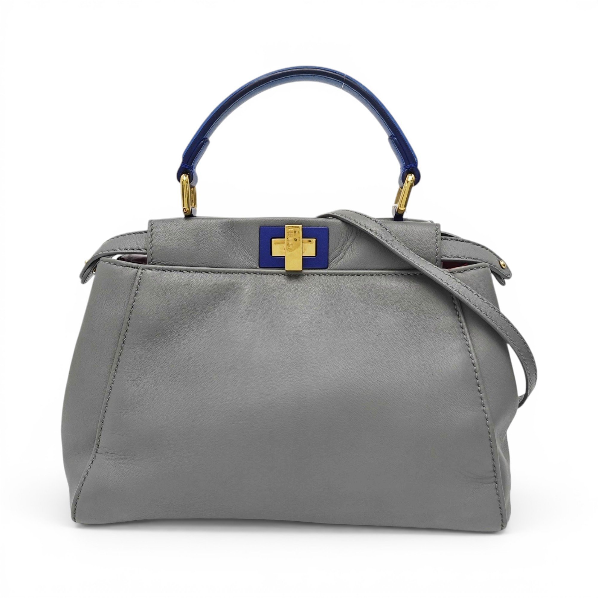 Peekaboo leather handbag