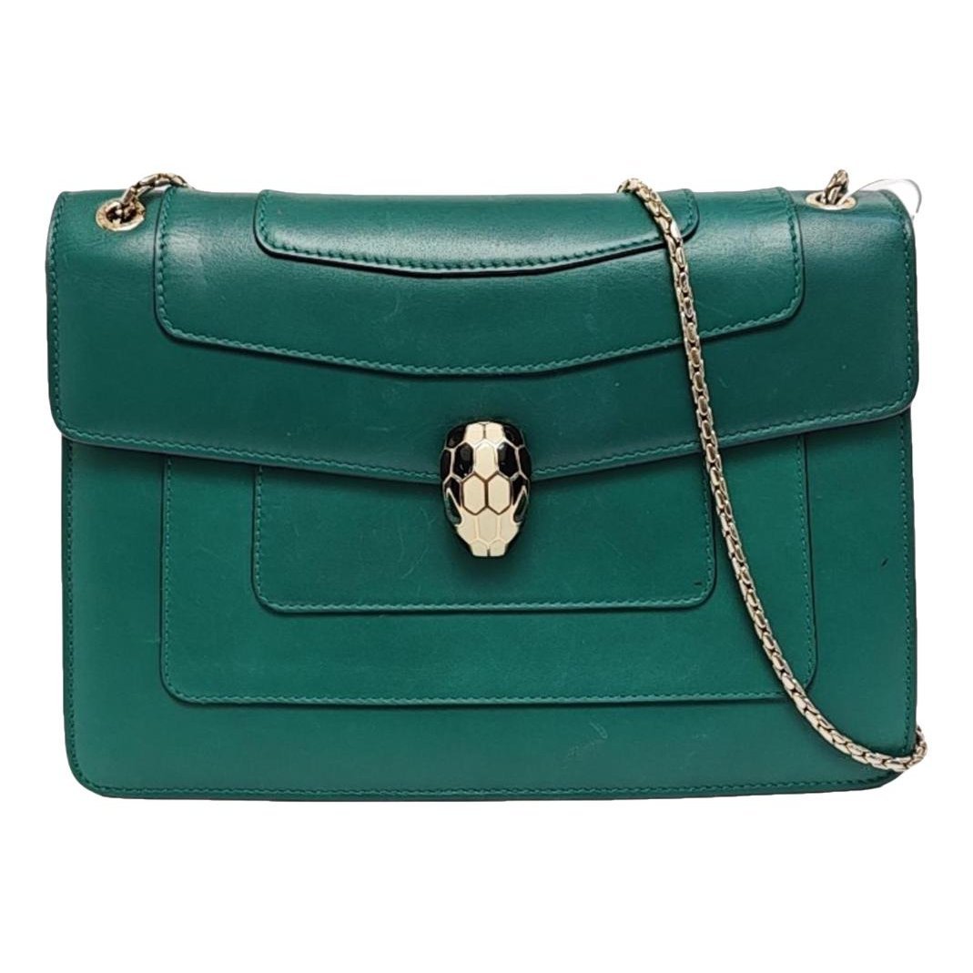 Serpenti leather handbag