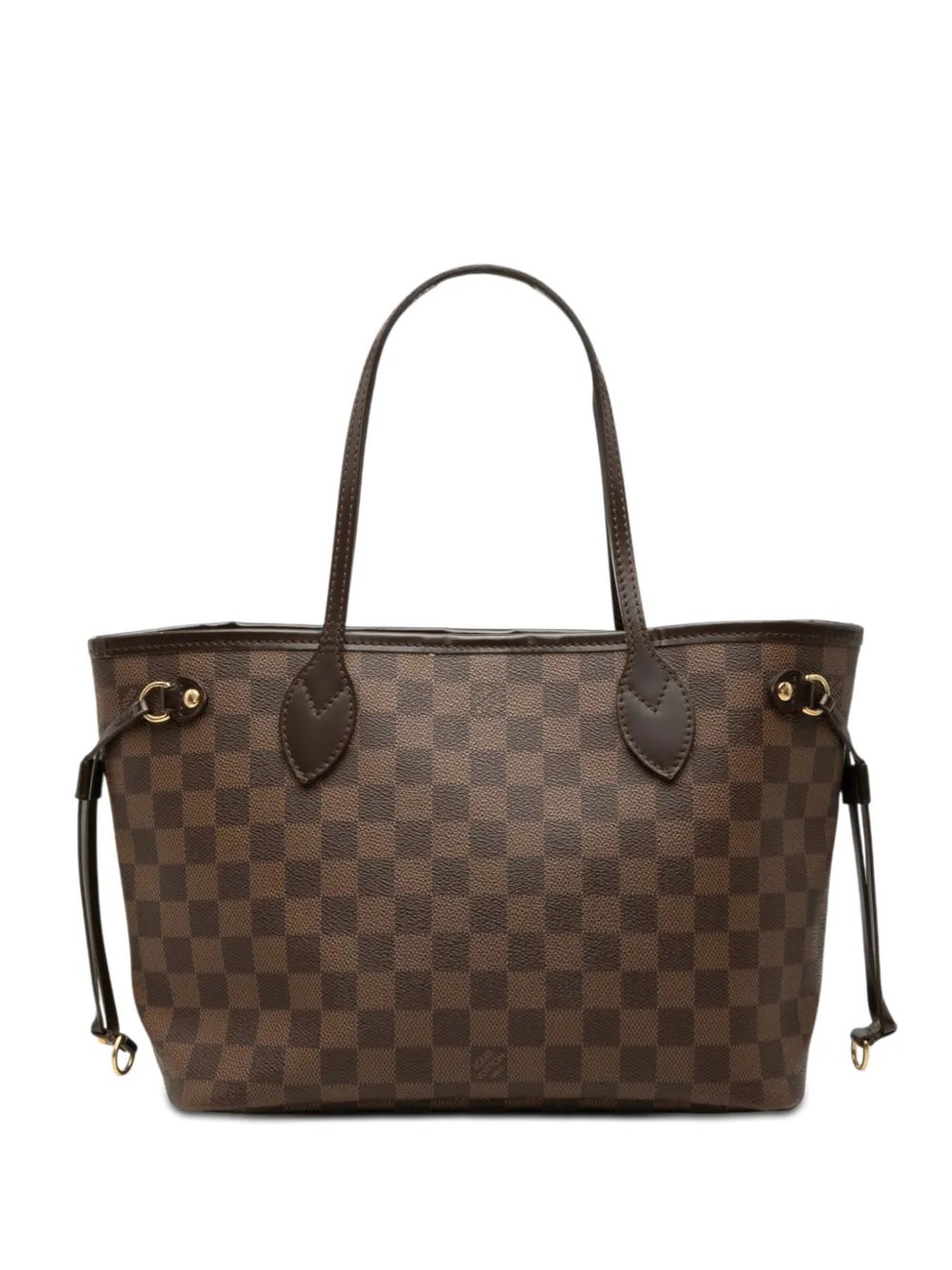 2010 Damier Ebene Neverfull PM tote bag