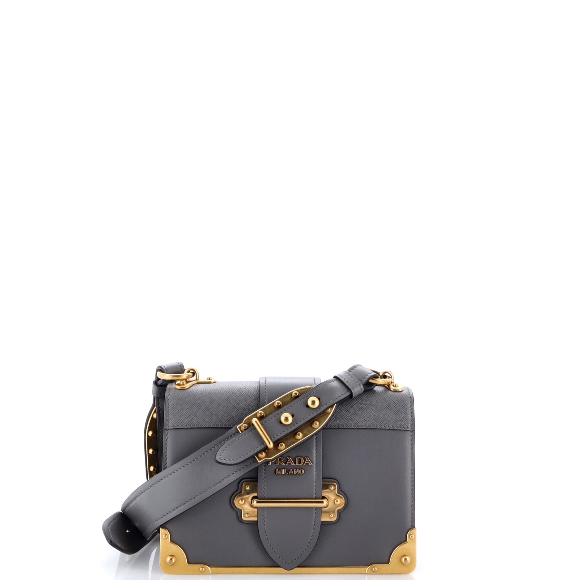 Cahier Crossbody Bag Leather and Saffiano Leather Small