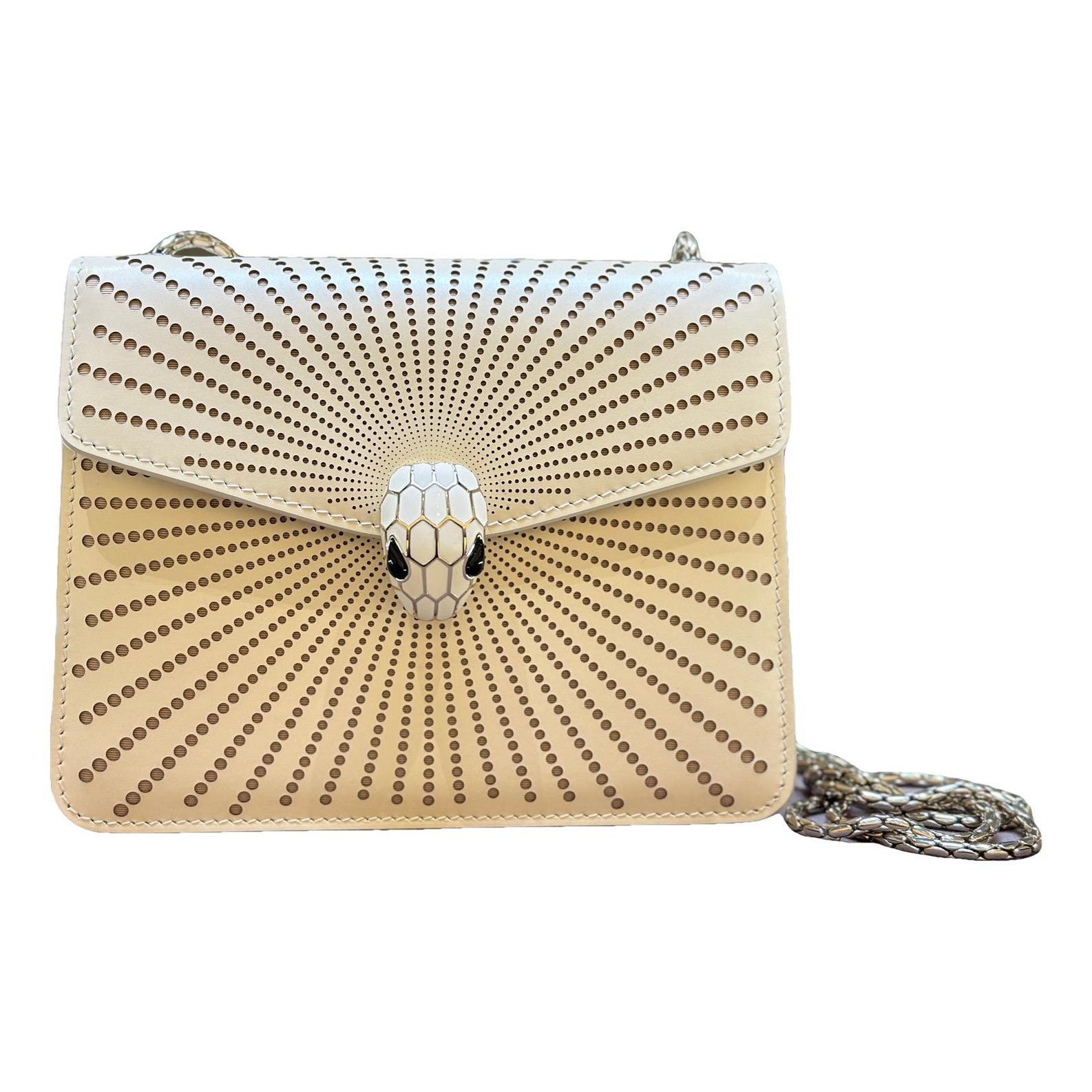 Serpenti leather handbag