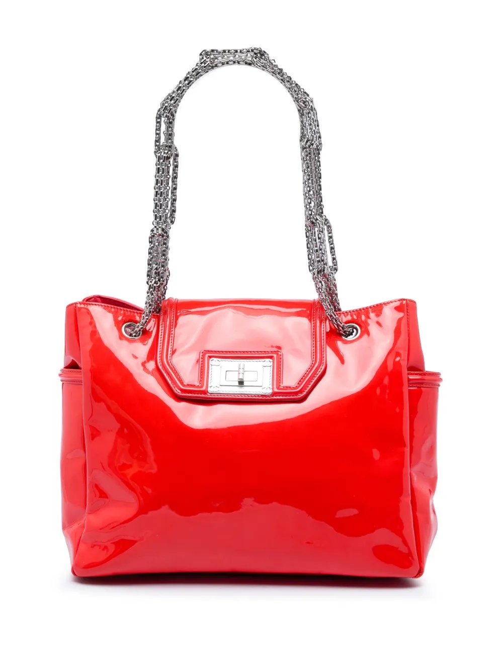 2008-2009 Patent Mademoiselle Lock Bijoux Chain tote bag