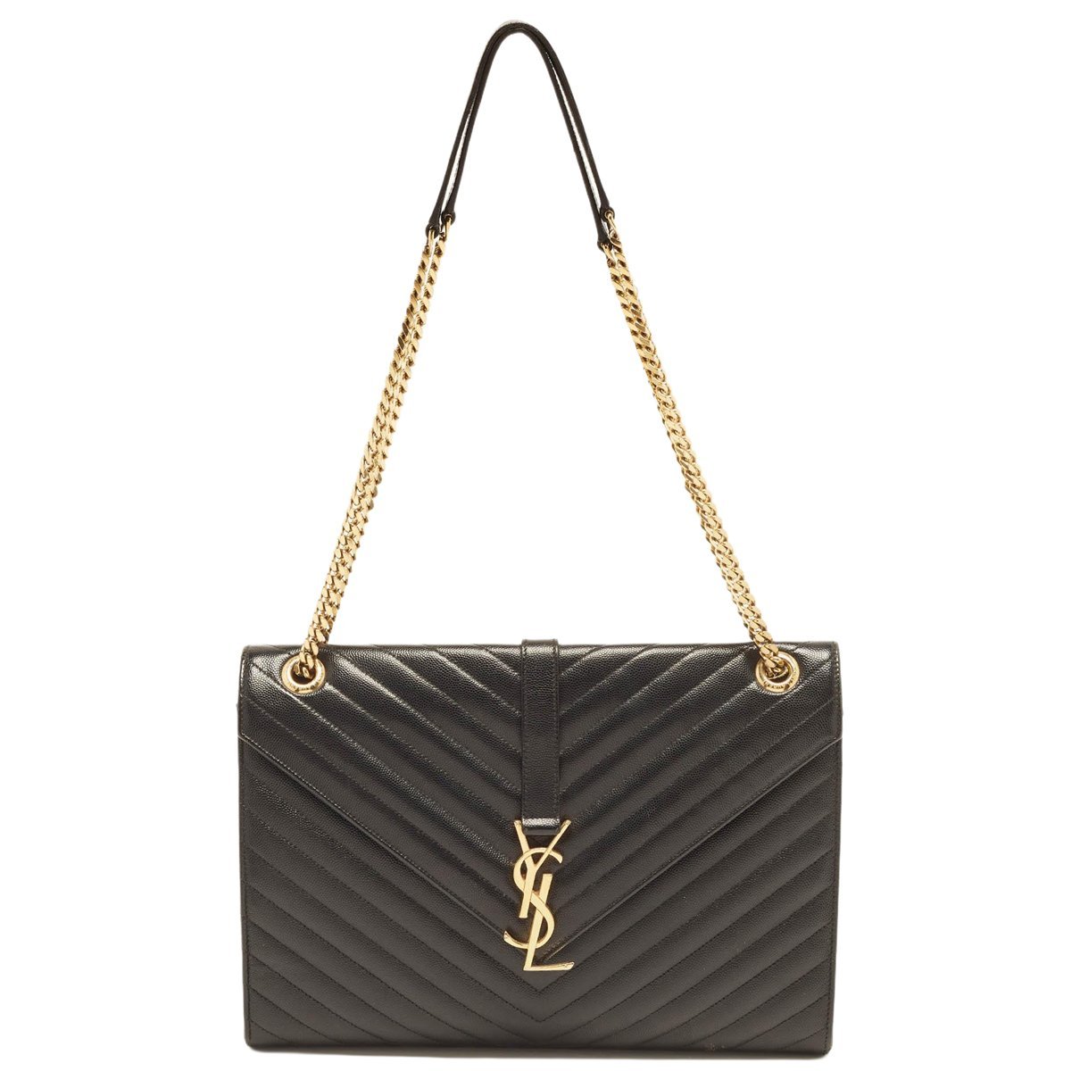 Envelope leather handbag