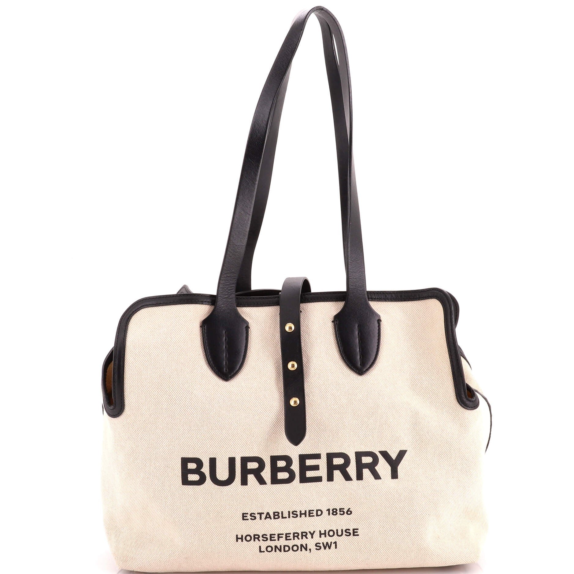Soft Belt Bag Canvas with Leather Medium
